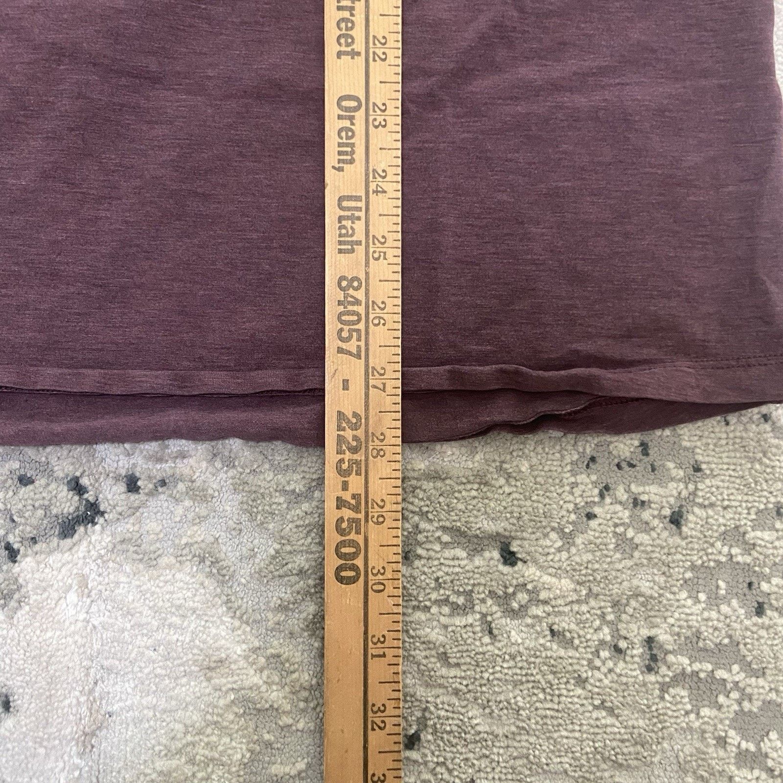 Lululemon Lululemon '5 Year Basic' Burgundy Red Crew Neck Short M Size US M / EU 48-50 / 2 - 6 Thumbnail
