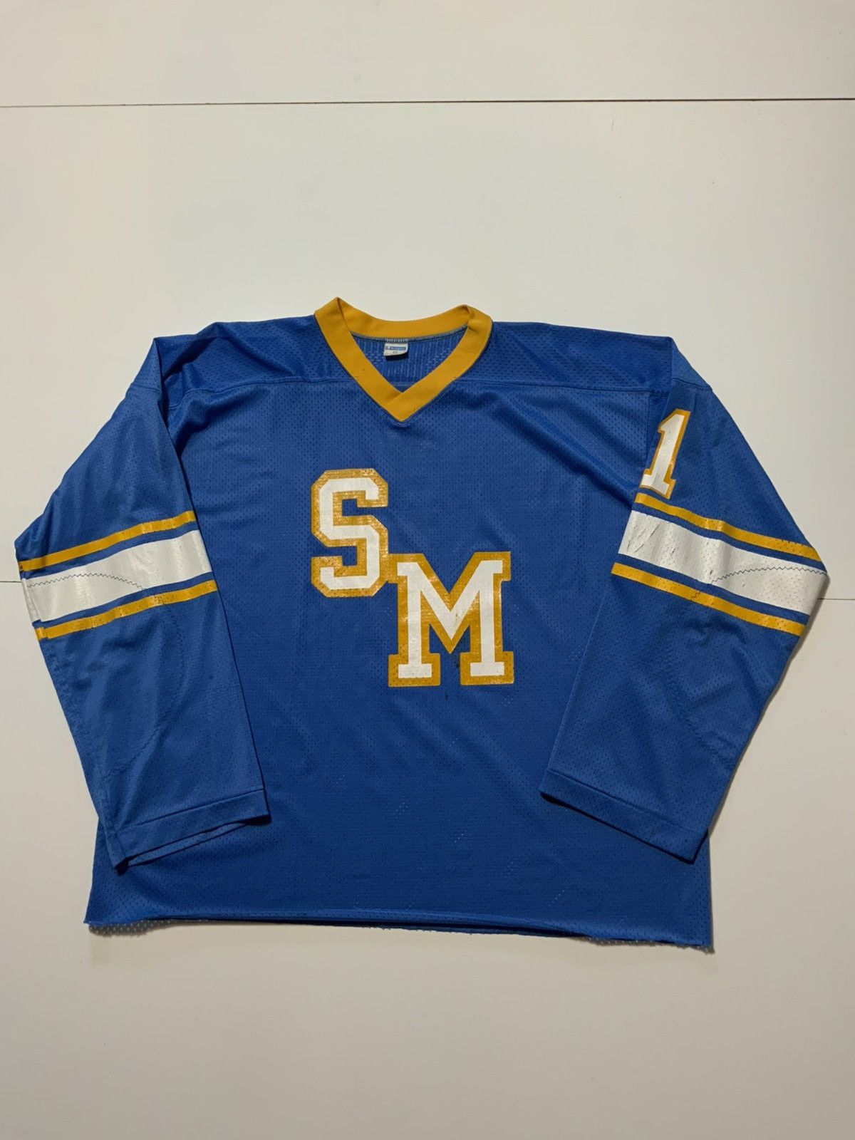 Champion Vintage 70s 80s Champion Products Mesh Long Sleeve #1 Jersey Size US L / EU 52-54 / 3 - 1 Thumbnail