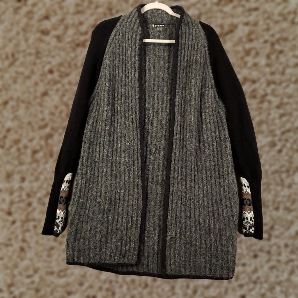 Smartwool SmartWool Cardigan Womens Small Gray Open Pockets Longline Sweater Knit Bohemian Classic Designer Winter Fall Spring Mens Womens Girls Boys Size S / US 4 / IT 40 - 1 Thumbnail