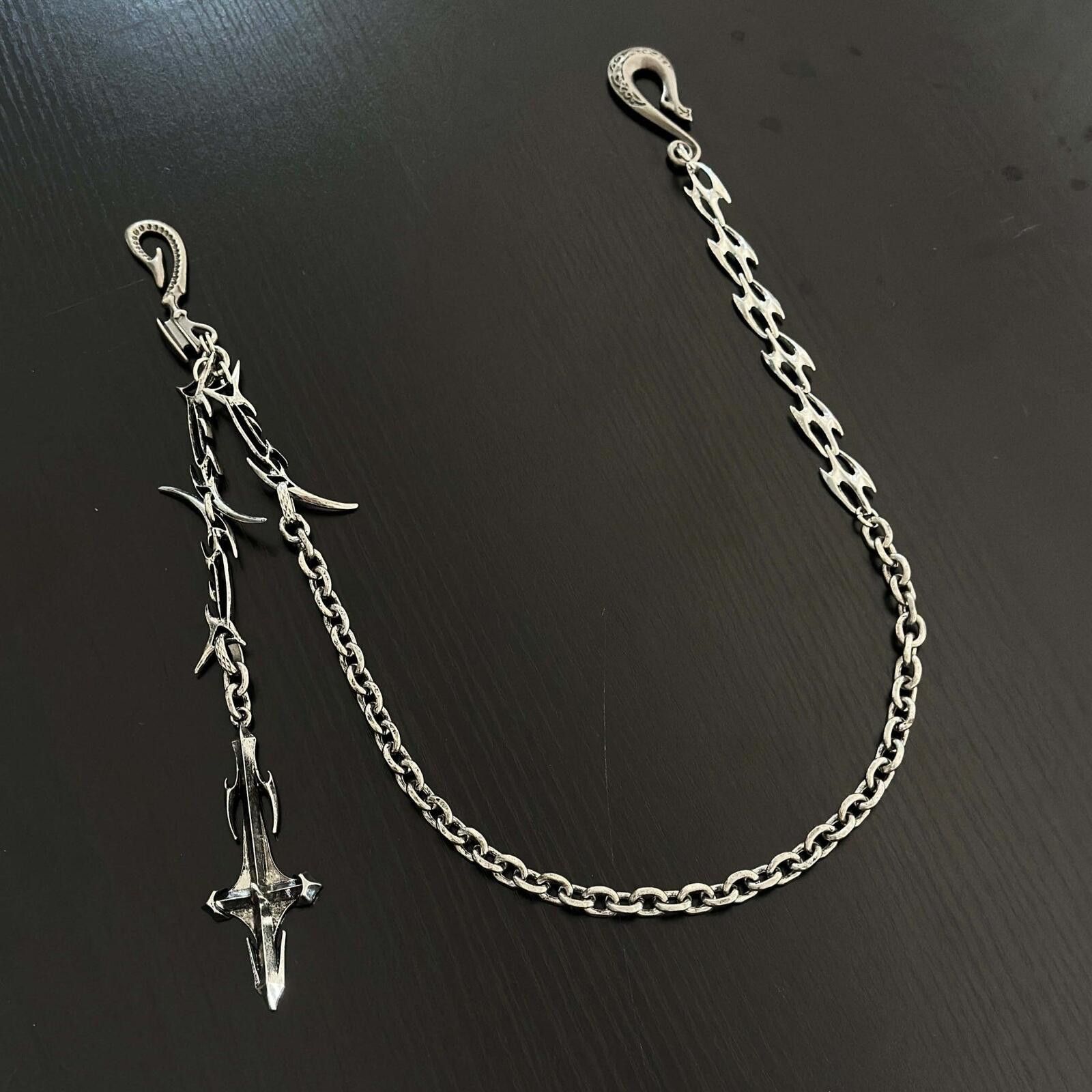 Jewelry Gothic Sword Chain Waist Accessory | Dark Metal Street Size ONE SIZE - 4 Thumbnail