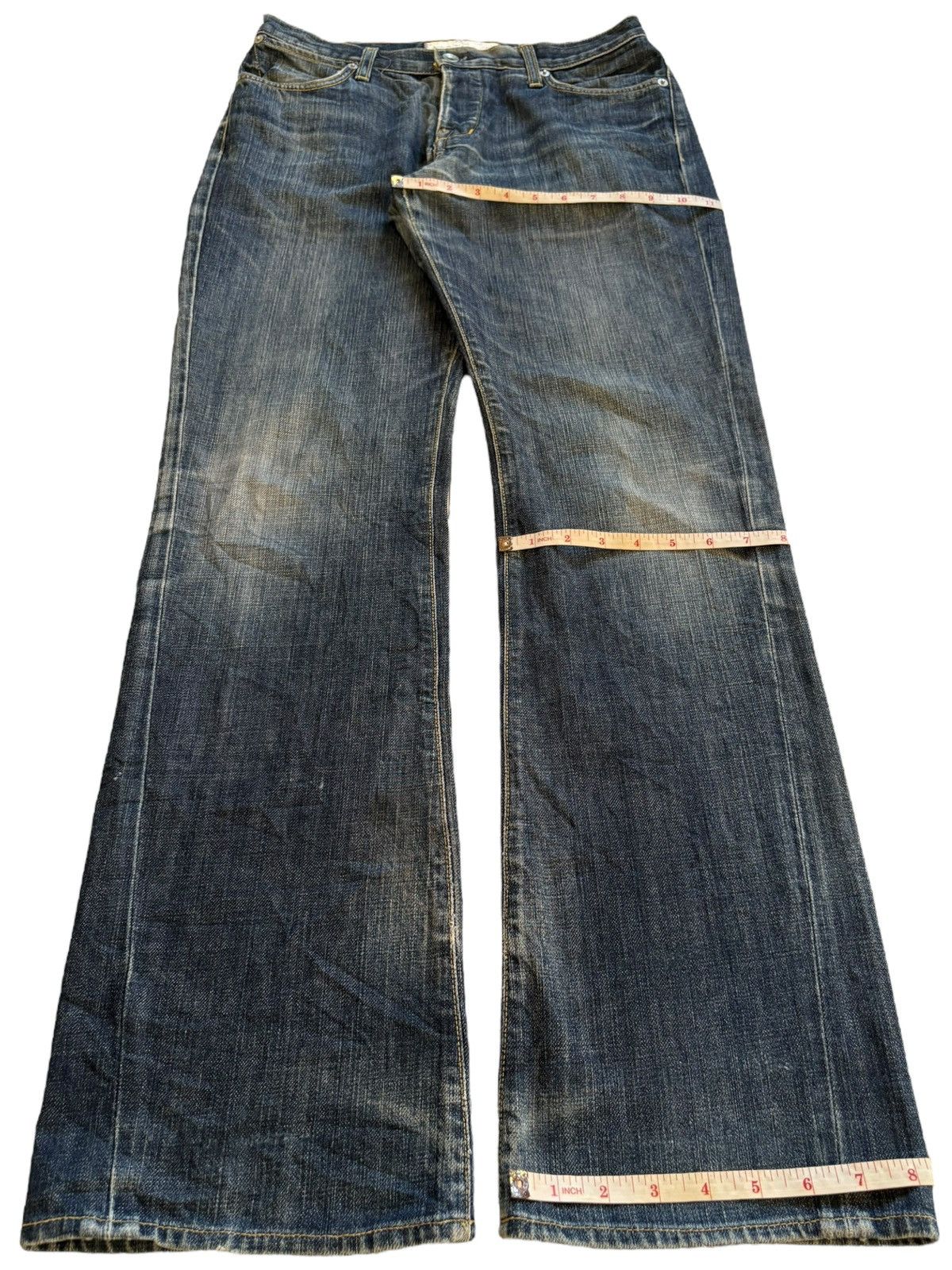 Paper Denim & Cloth Vintage Paper Denim & Cloth Mud Wash Bootcut Flare Jeans Size US 30 / EU 46 - 13 Thumbnail