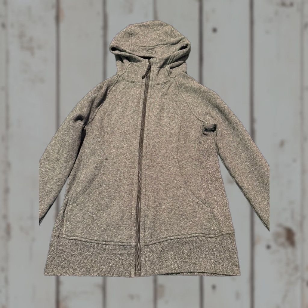 Lululemon VINTAGE Lululemon Scuba Hoodie Womens Heather Gray Fabric Full Zip Embroidered Sz 6 Size M / US 6-8 / IT 42-44 - 1 Thumbnail