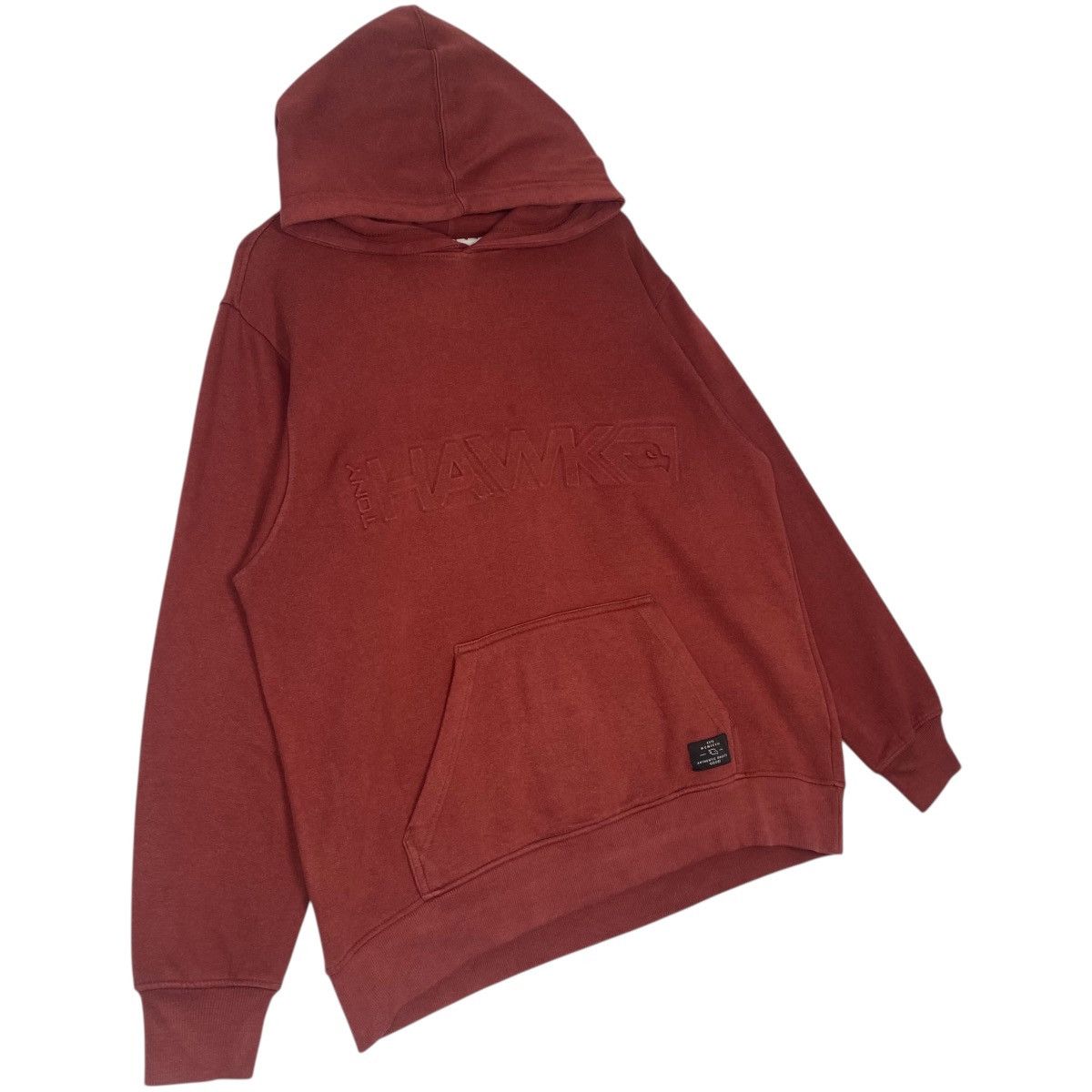 Vintage Vintage Tony Hawks Skateboard Hoodie Spellout Logo Red Sz L Size US L / EU 52-54 / 3 - 3 Thumbnail