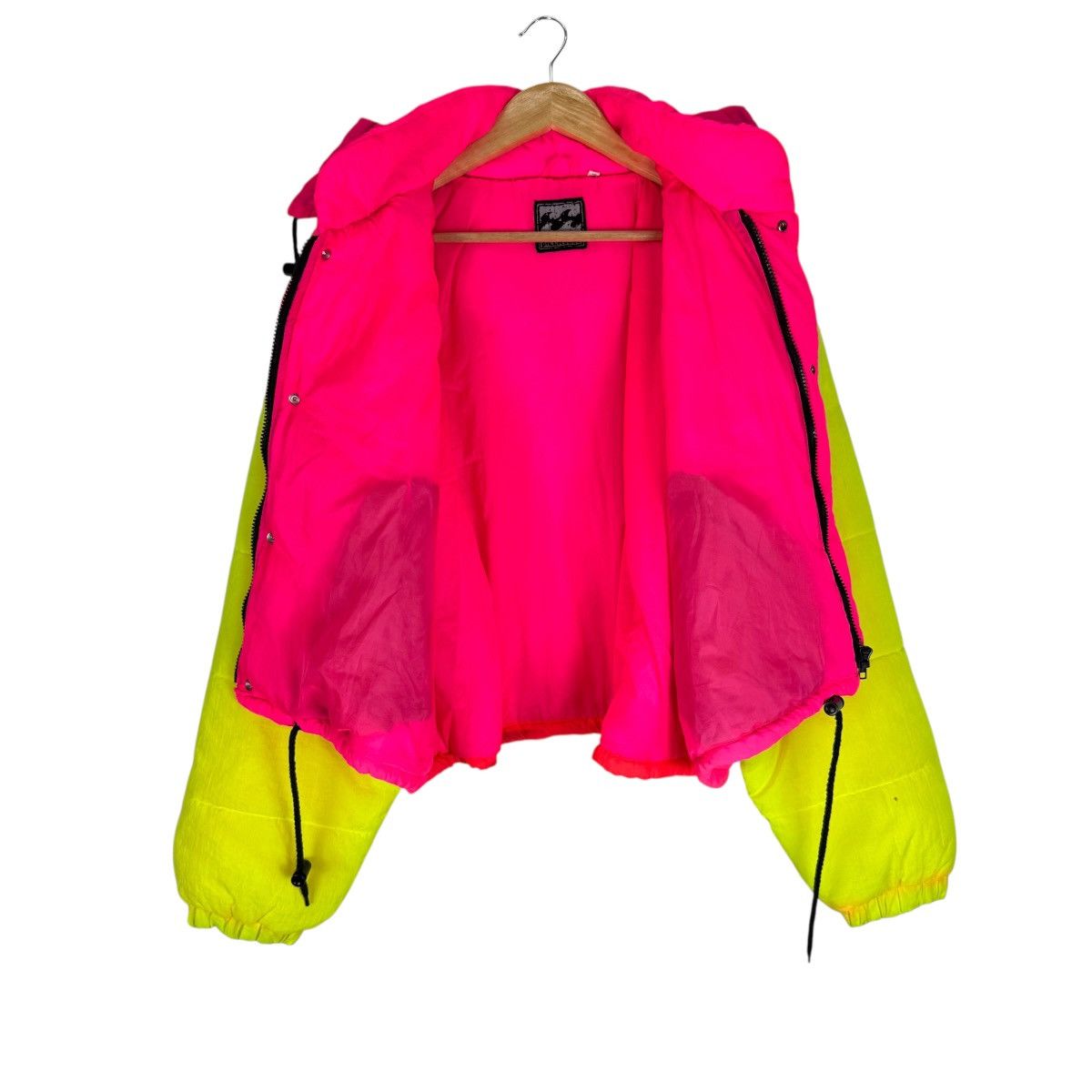 Billabong VINTAGE 90s BILLABONG NEON PUFFER CROPPED JACKET Size US M / EU 48-50 / 2 - 9 Thumbnail