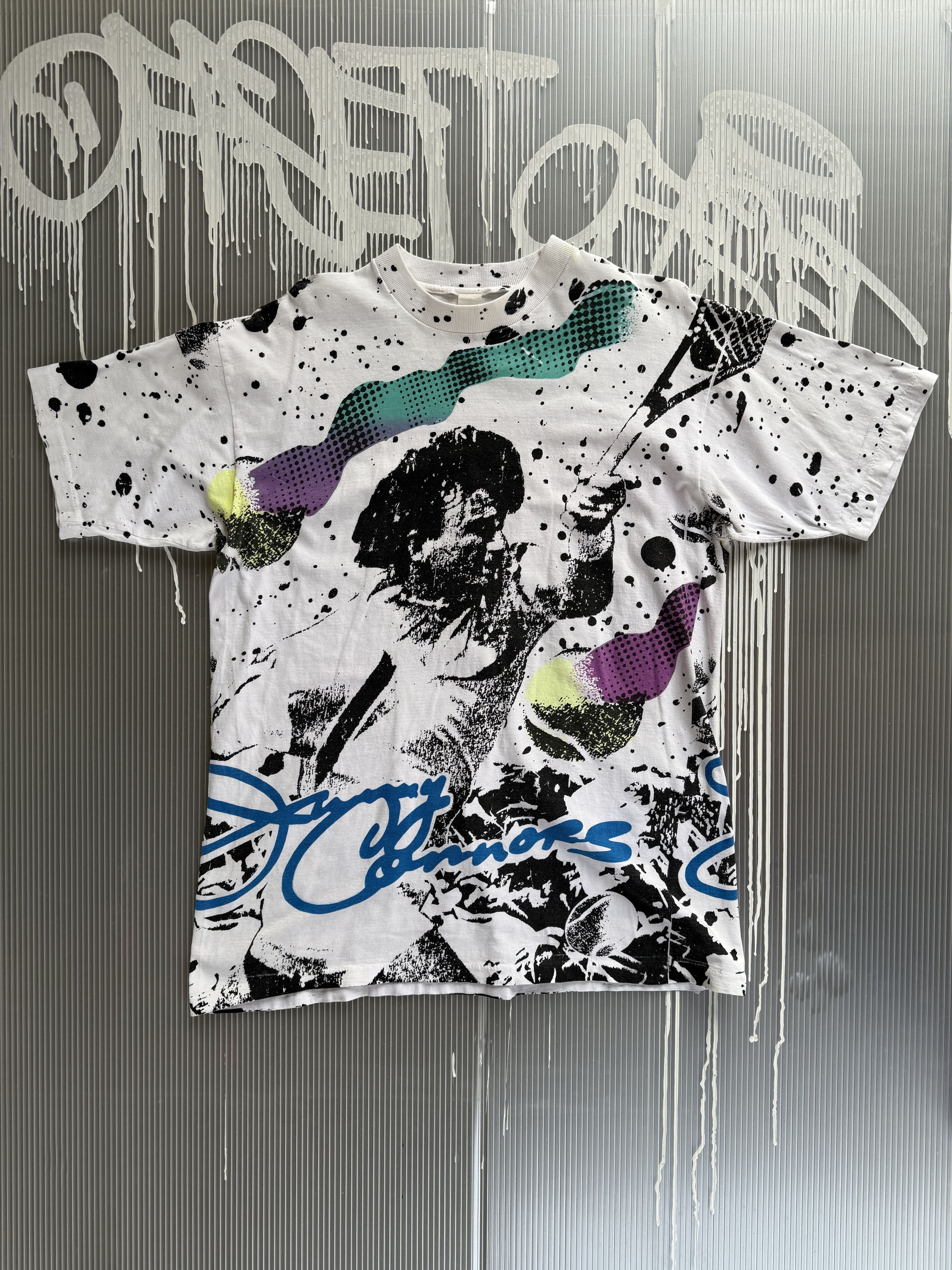 Band Tees × Liquid Blue × Vintage Jimmy Connors 90s vintage all over print t-shirt - L Size US L / EU 52-54 / 3 - 2 Thumbnail