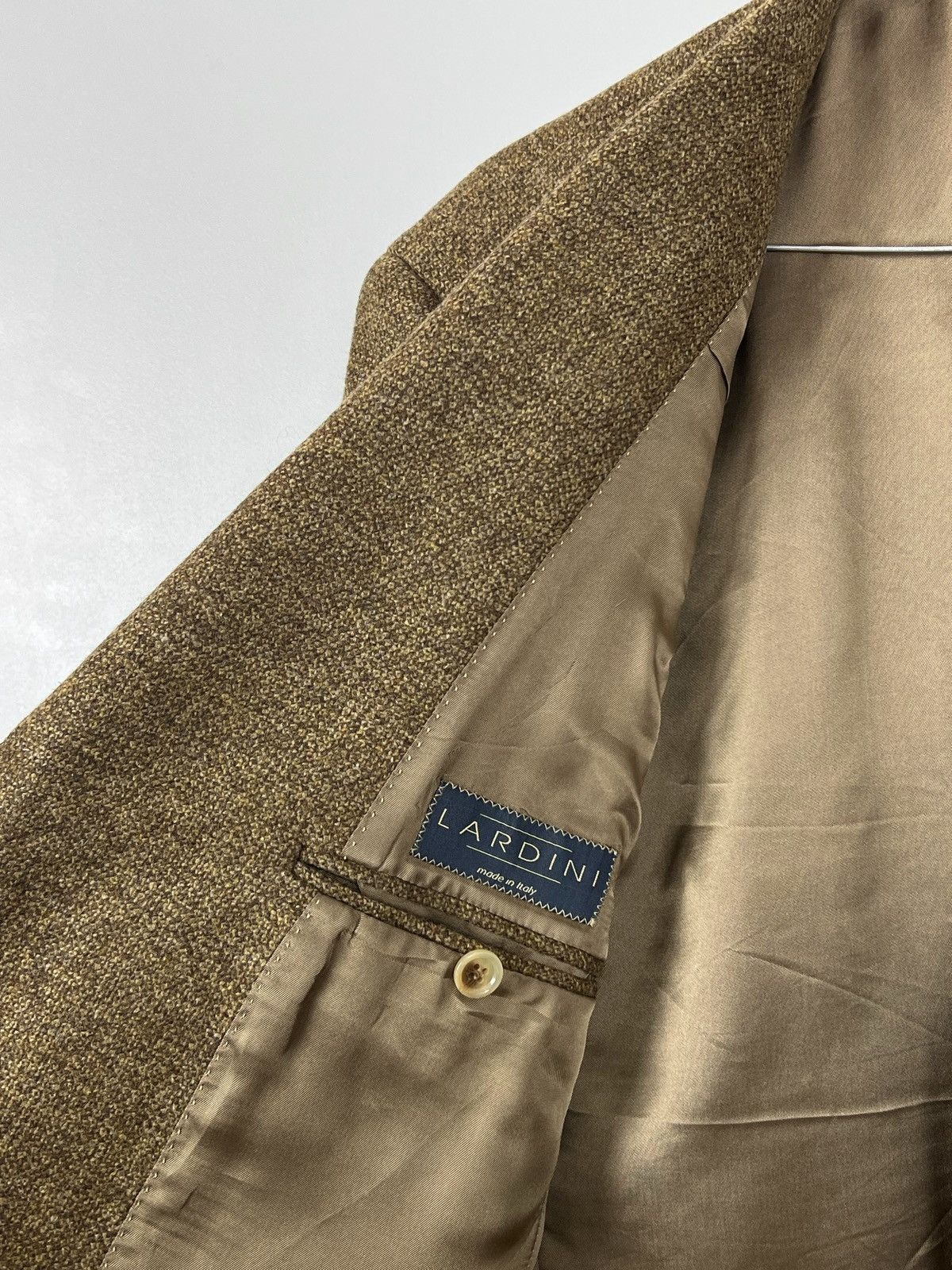 Lardini Lardini Blazer Wool Brown Men’s Size 50 / 7R Tweed Jacket Size 50R - 7 Thumbnail