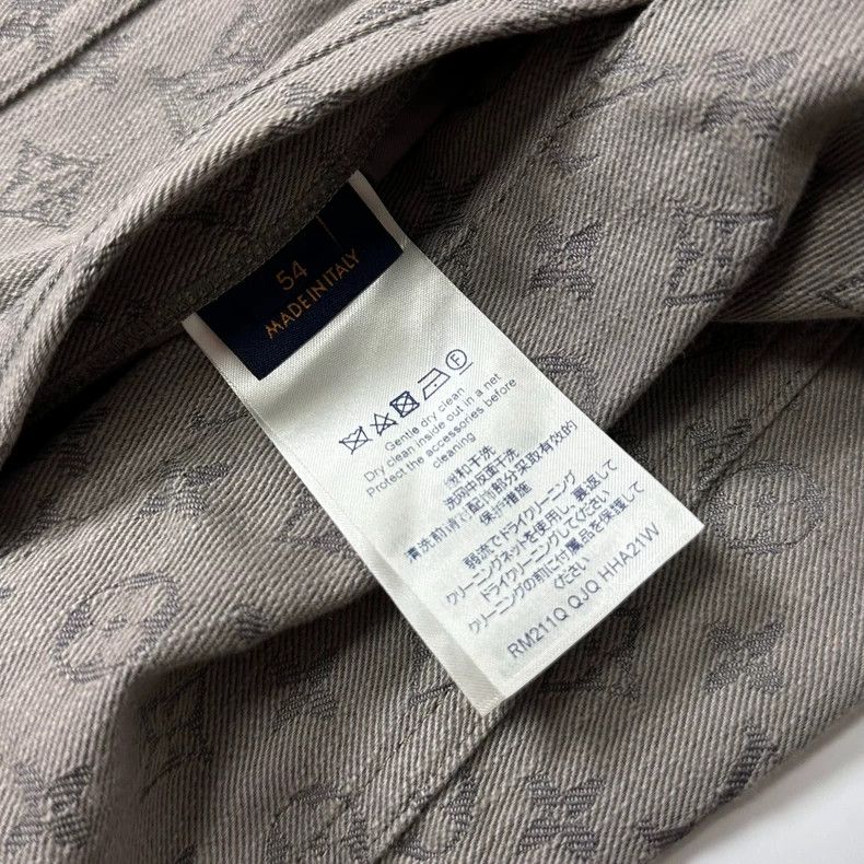 Louis Vuitton Louis Vuitton Grey dark-striped washed denim jacket 2505-Ne Size US L / EU 52-54 / 3 - 5 Thumbnail