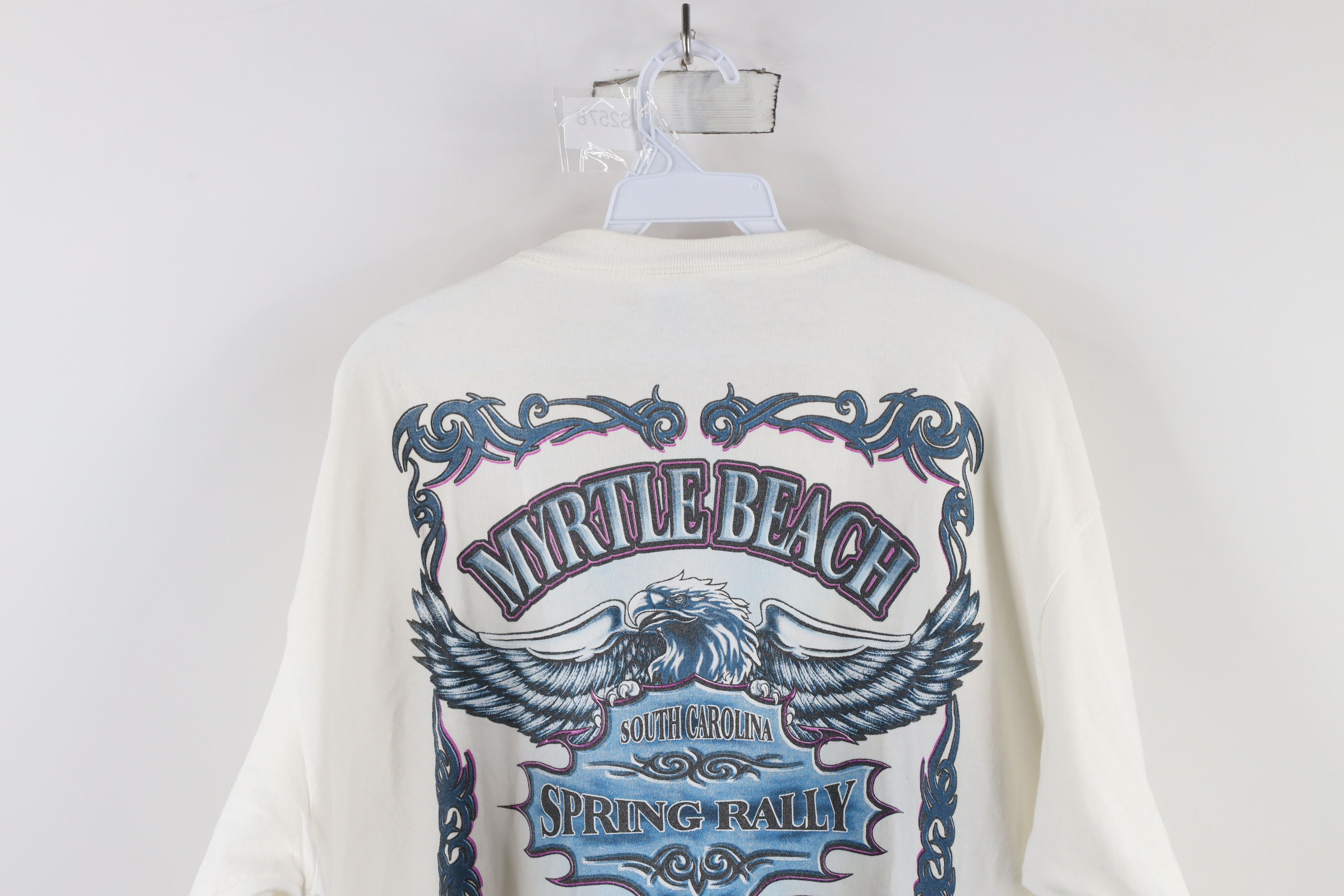 Vintage Vintage Streetwear Motorcycle Eagle Long Sleeve T-Shirt Size US XL / EU 56 / 4 - 13 Thumbnail