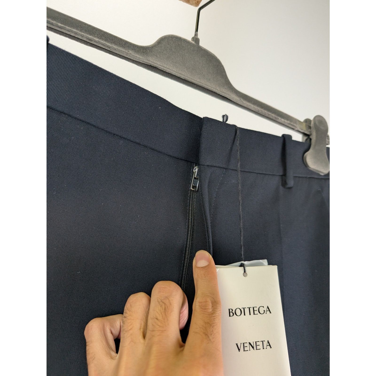 Bottega Veneta o1rshd1 Double Cotton Canvas Trousers in Space Black Size US 34 / EU 50 - 5 Thumbnail