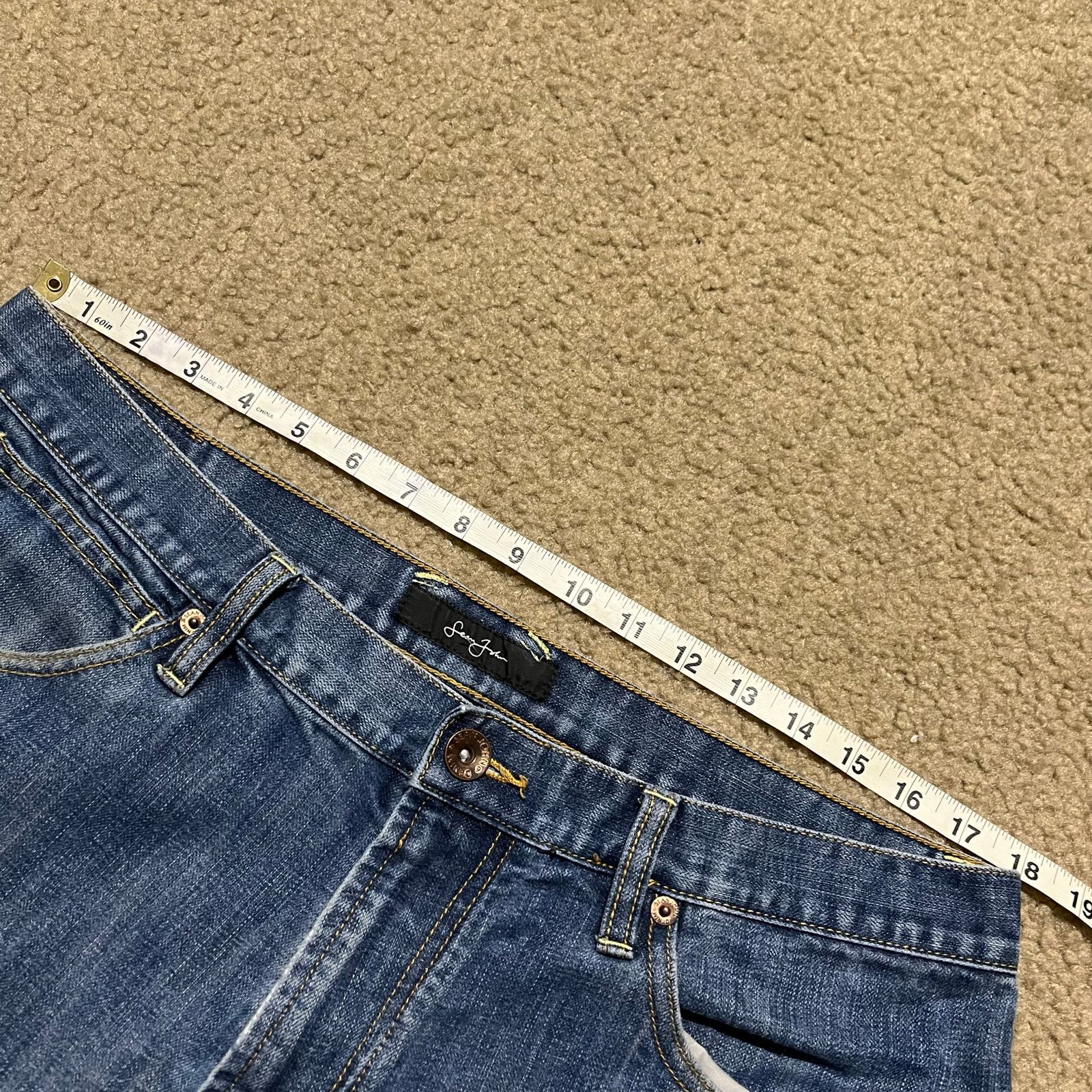 Sean John Sean John Y2K Baggy Skater Painted Embroidered Blue Jeans Size US 36 / EU 52 - 4 Thumbnail