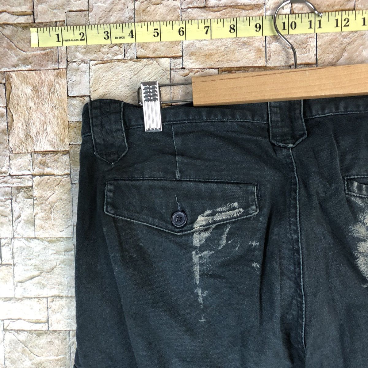 Japanese Brand Japanese Brand Dark Blue Cargo Multipocket Pants #A1137 Size US 35 - 17 Thumbnail
