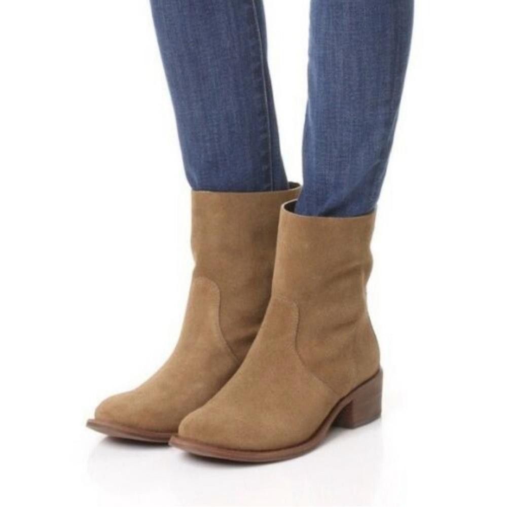 Tory Burch Tory Burch Siena Brown Suede Leather Ankle Boots 7 Size US 7 / IT 37 - 2 Thumbnail