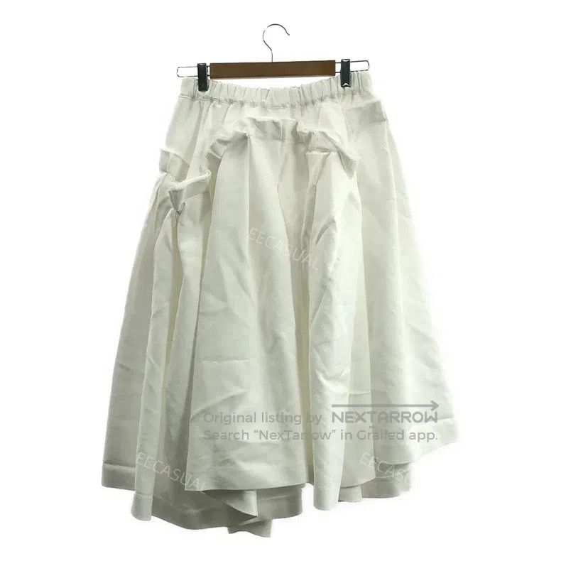 Comme des Garcons Comme Des Garcons size S White Asymmetrical Cut Polyester Size 22" - 1 Thumbnail