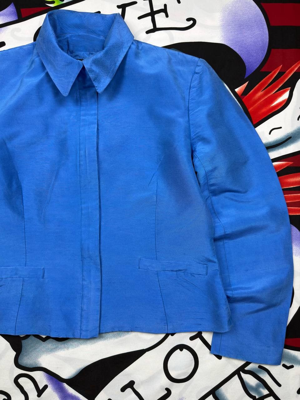 Ralph Lauren Black Label Ralph Lauren Luxury Black Label Silk Jacket Hong Kong made Size M / US 6-8 / IT 42-44 - 4 Thumbnail