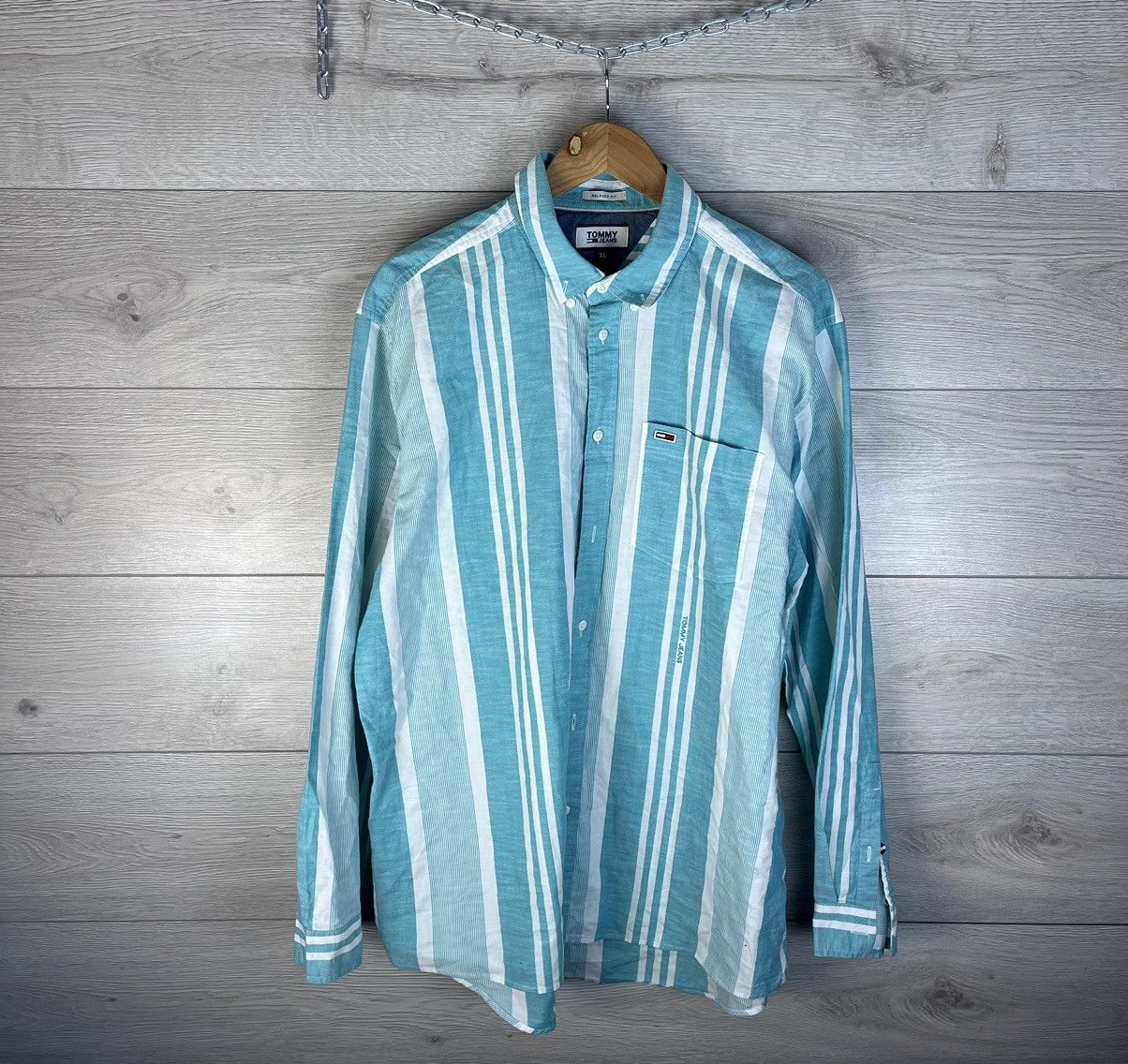 Tommy Hilfiger Men's Button Down Shirt Tommy Jeans size xl Size US XL / EU 56 / 4 - 1 Thumbnail