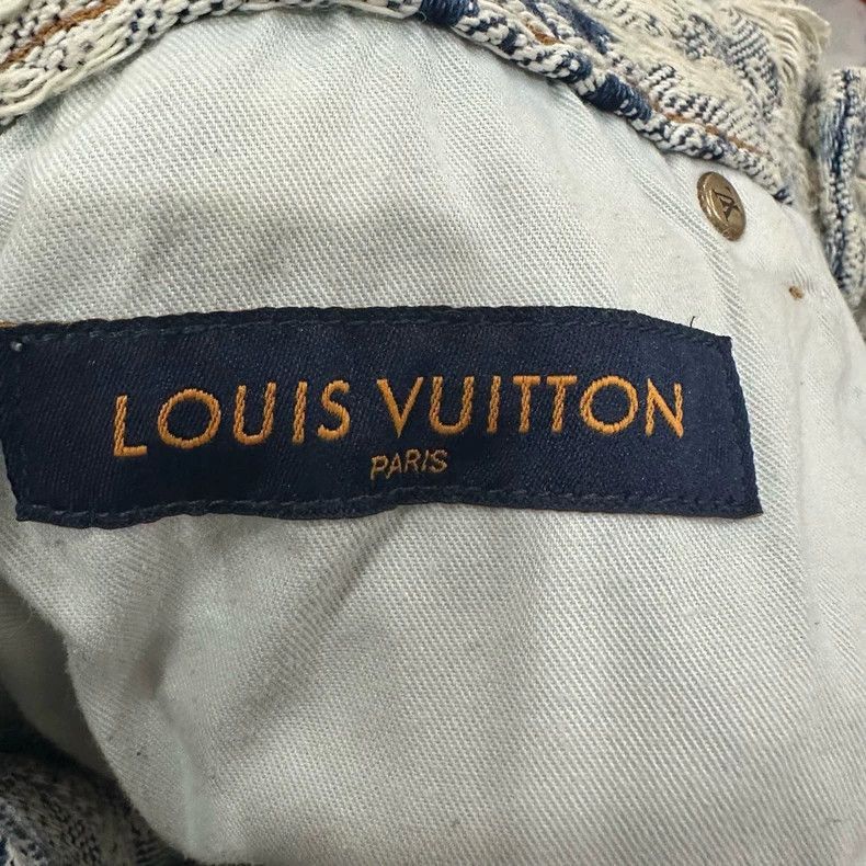 Louis Vuitton louis vuitton floral distressed denim shorts Size US 32 / EU 48 - 4 Thumbnail