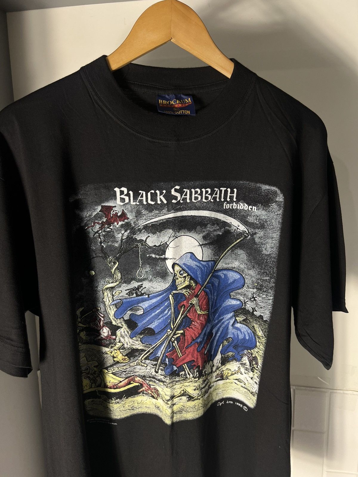 Band Tees VINTAGE BROCKUM BLACK SABBATH 1995 ALBUM TOUR ROCK T-SHIRT Size US XL / EU 56 / 4 - 9 Thumbnail
