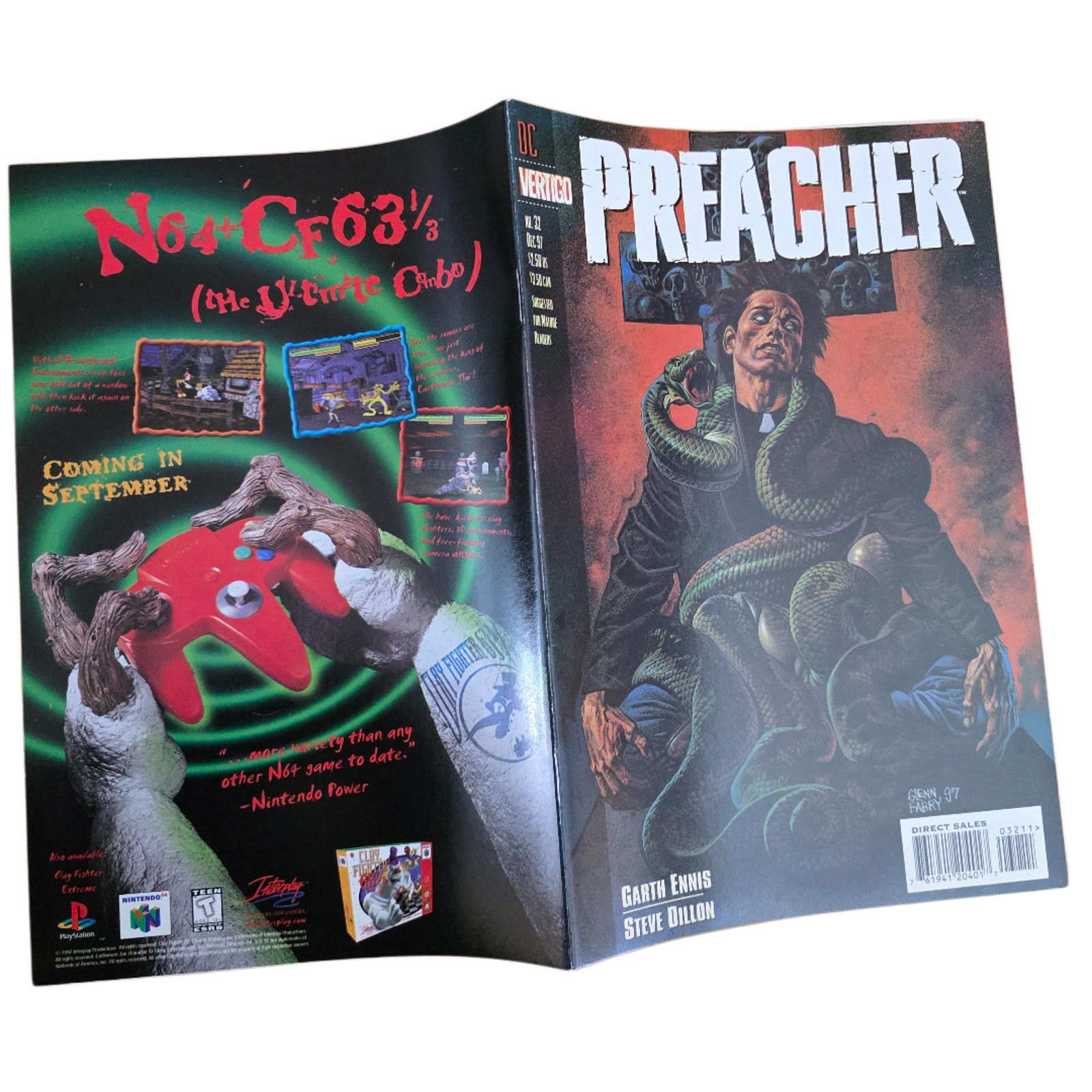 DC Comics Preacher #32 (1997) Ennis Dillon Vertigo DC VF (c) Size ONE SIZE - 6 Thumbnail