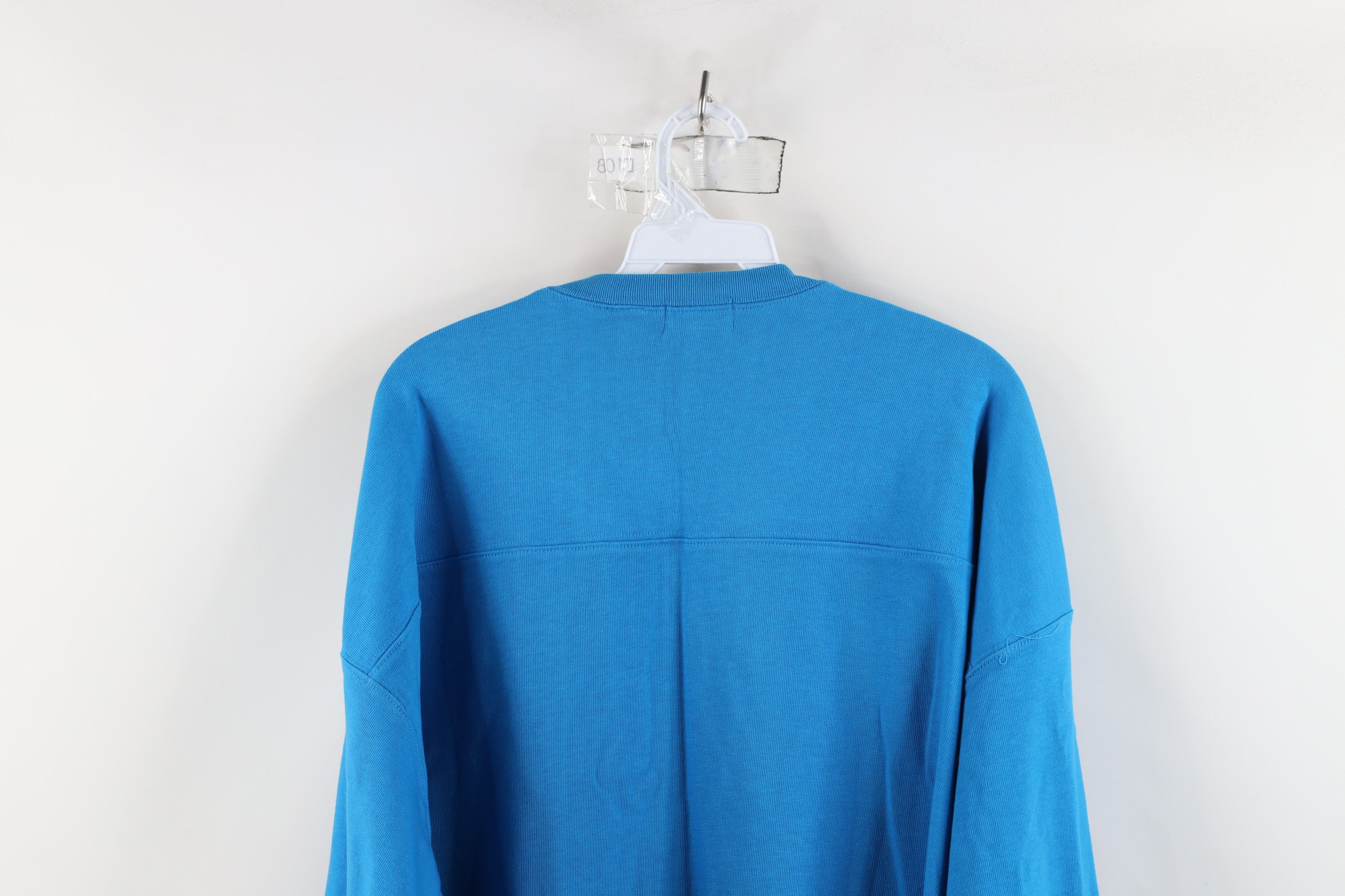 J.Crew × Vintage Vintage 90s J Crew Ribbed Knit Long Sleeve T-Shirt Blue Size US XL / EU 56 / 4 - 12 Thumbnail
