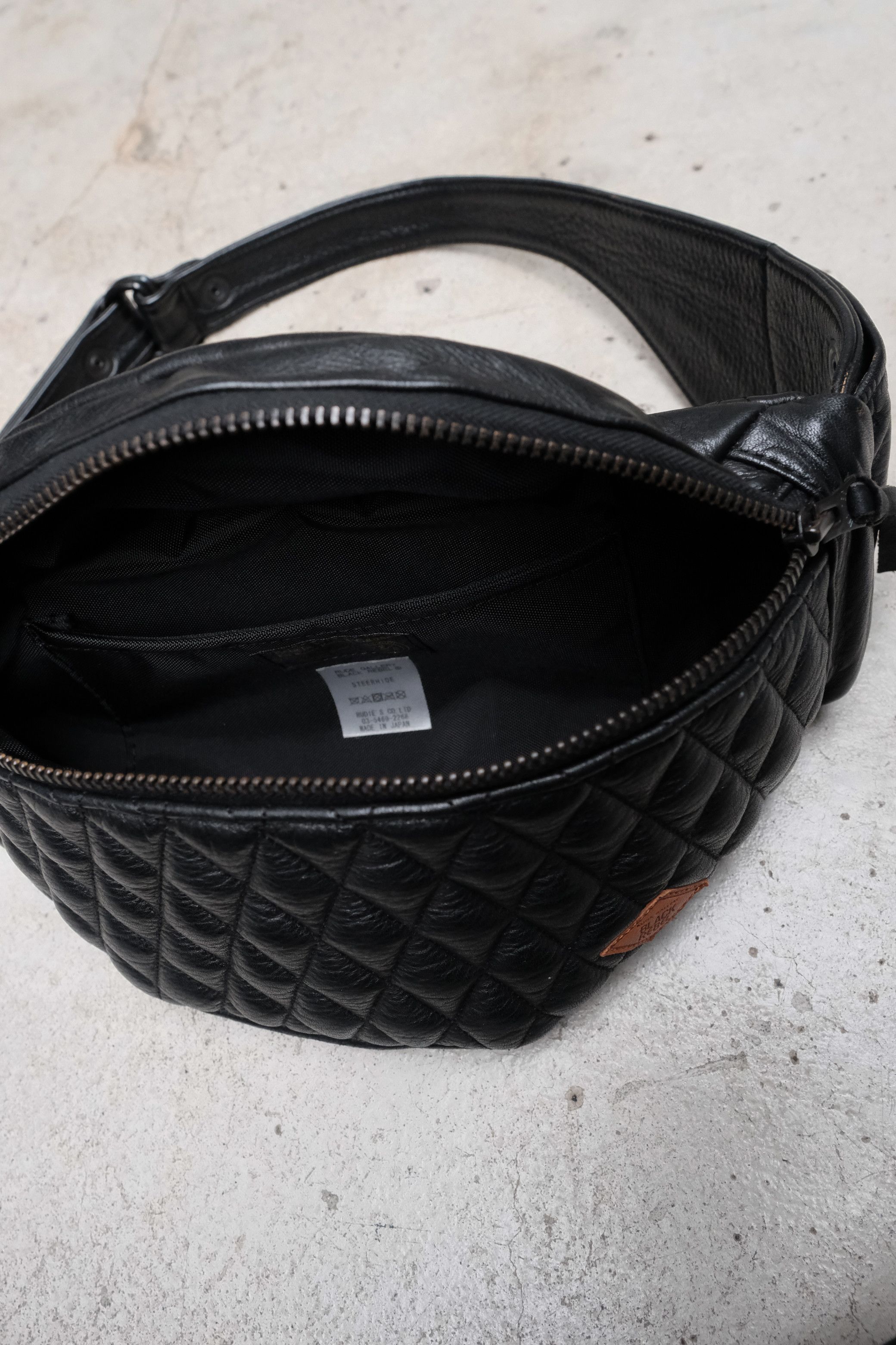 RUDE GALLERY RUDE GALLERY BLACK REBEL OUTSIDERS LEATHER WAIST BAG Size ONE SIZE - 10 Thumbnail