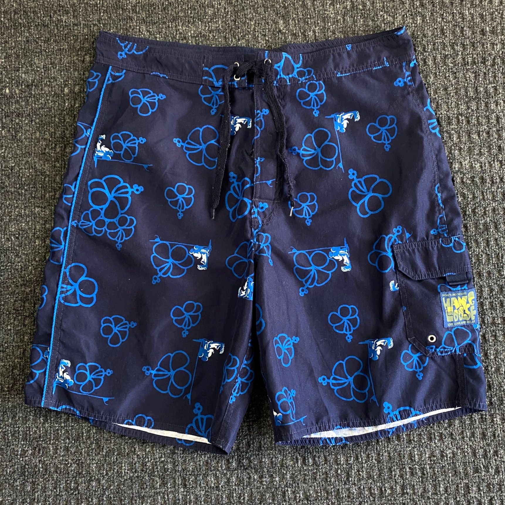 Disney Disney Mickey Mouse Disneyland Resort Swim Trunks Board Shorts M Blue Size US 31 - 2 Thumbnail