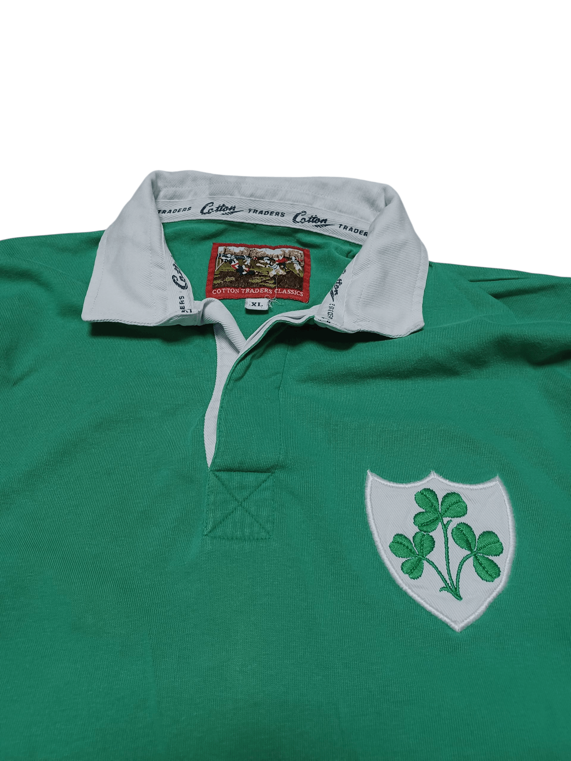 Cotton Traders IRELAND RUGBY COTTON TRADERS VINTAGE JERSEY RUGBY SHIRT Size US XL / EU 56 / 4 - 2 Thumbnail