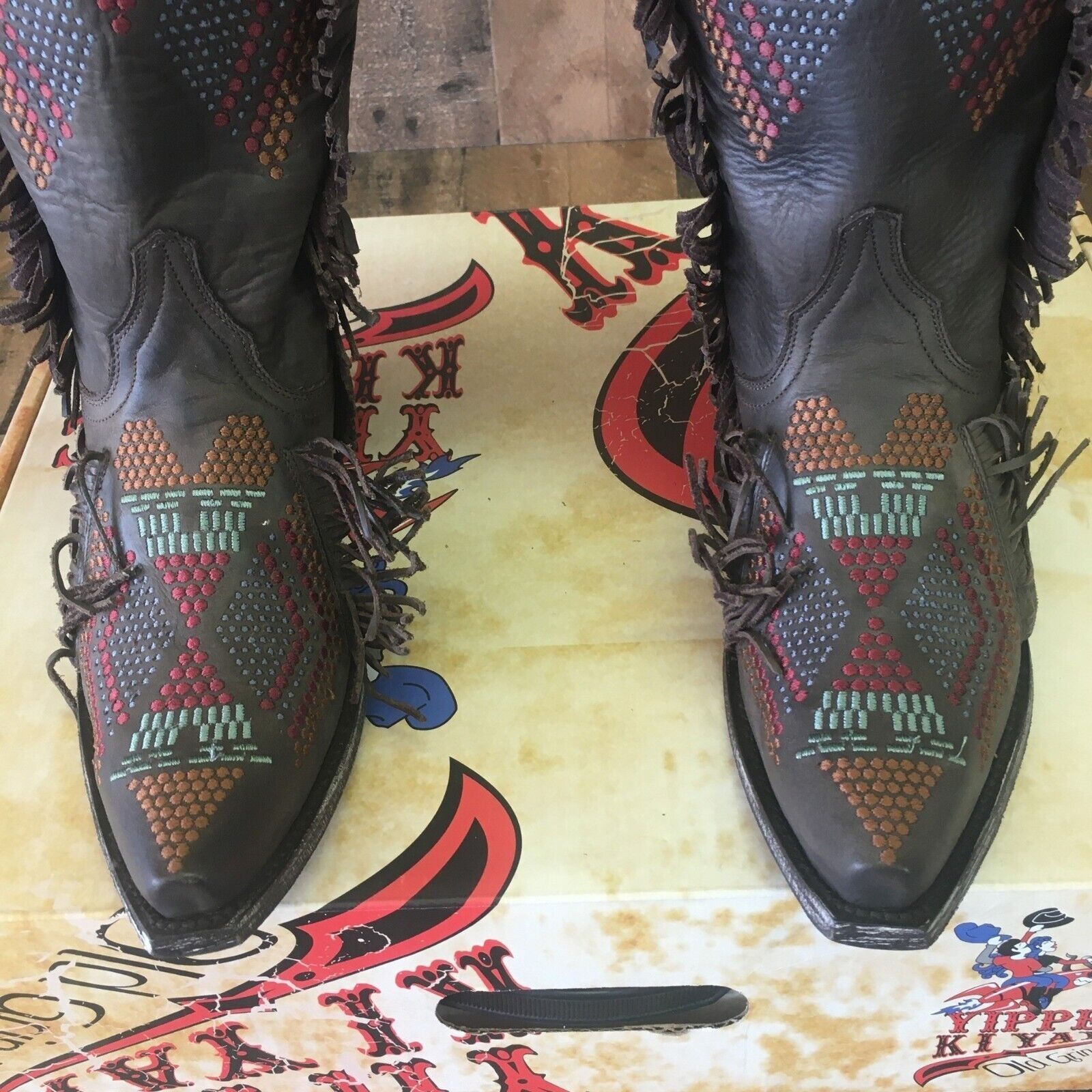 Old Gringo Old Gringo Tribu YL265-3 Cowboy Boots Womens 7 B Size US 7 / IT 37 - 9 Thumbnail