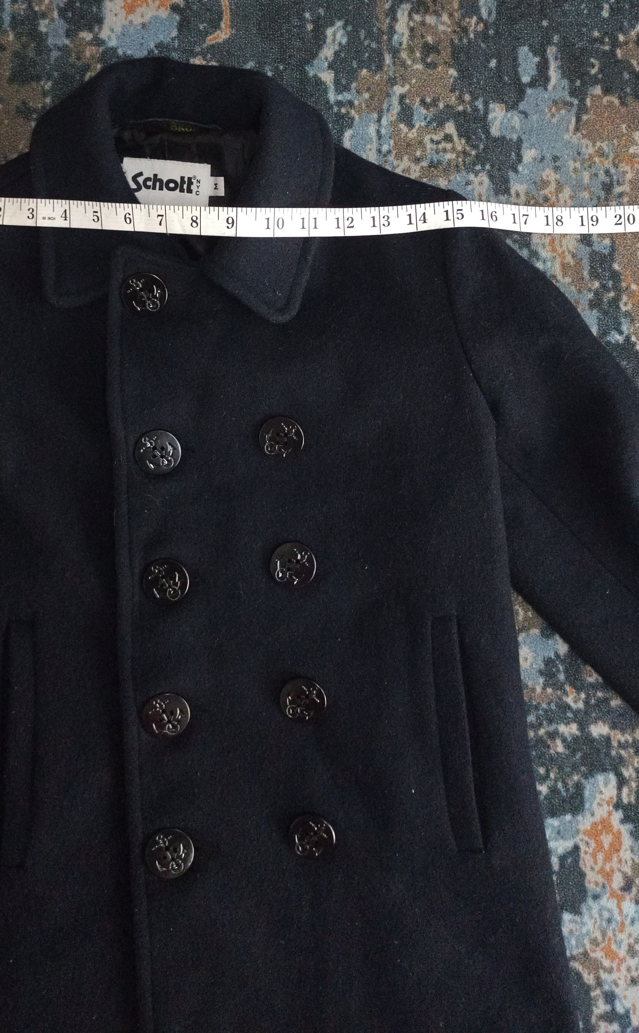 Schott Vintage SCHOTT Bros Peacot Men Jacket Size US S / EU 44-46 / 1 - 13 Thumbnail
