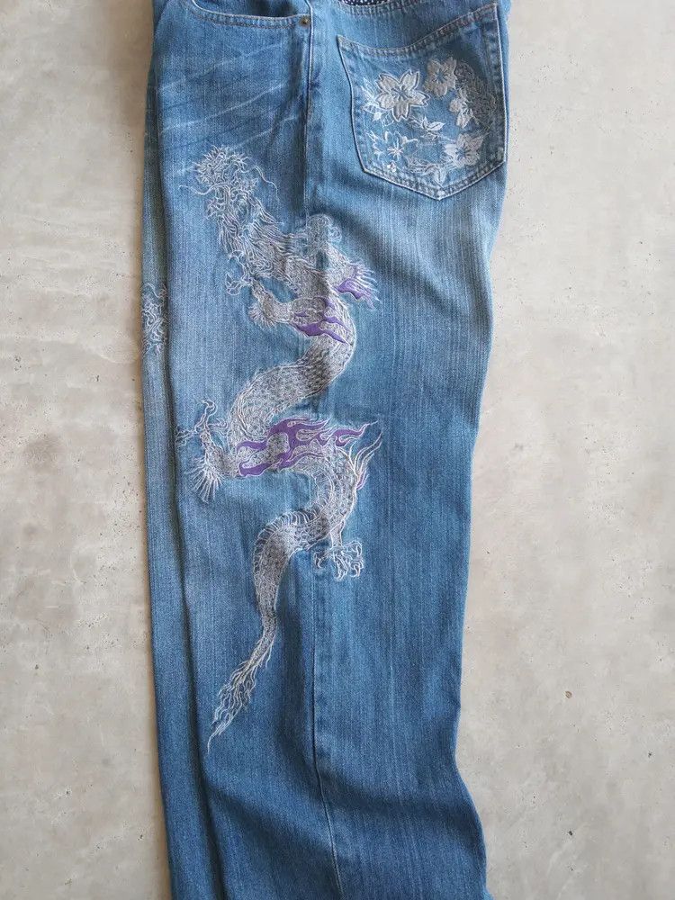 Japanese Brand Vintage Karakuri Tamashi Jeans Style Big Logo 30x30 Size US 30 / EU 46 - 3 Thumbnail