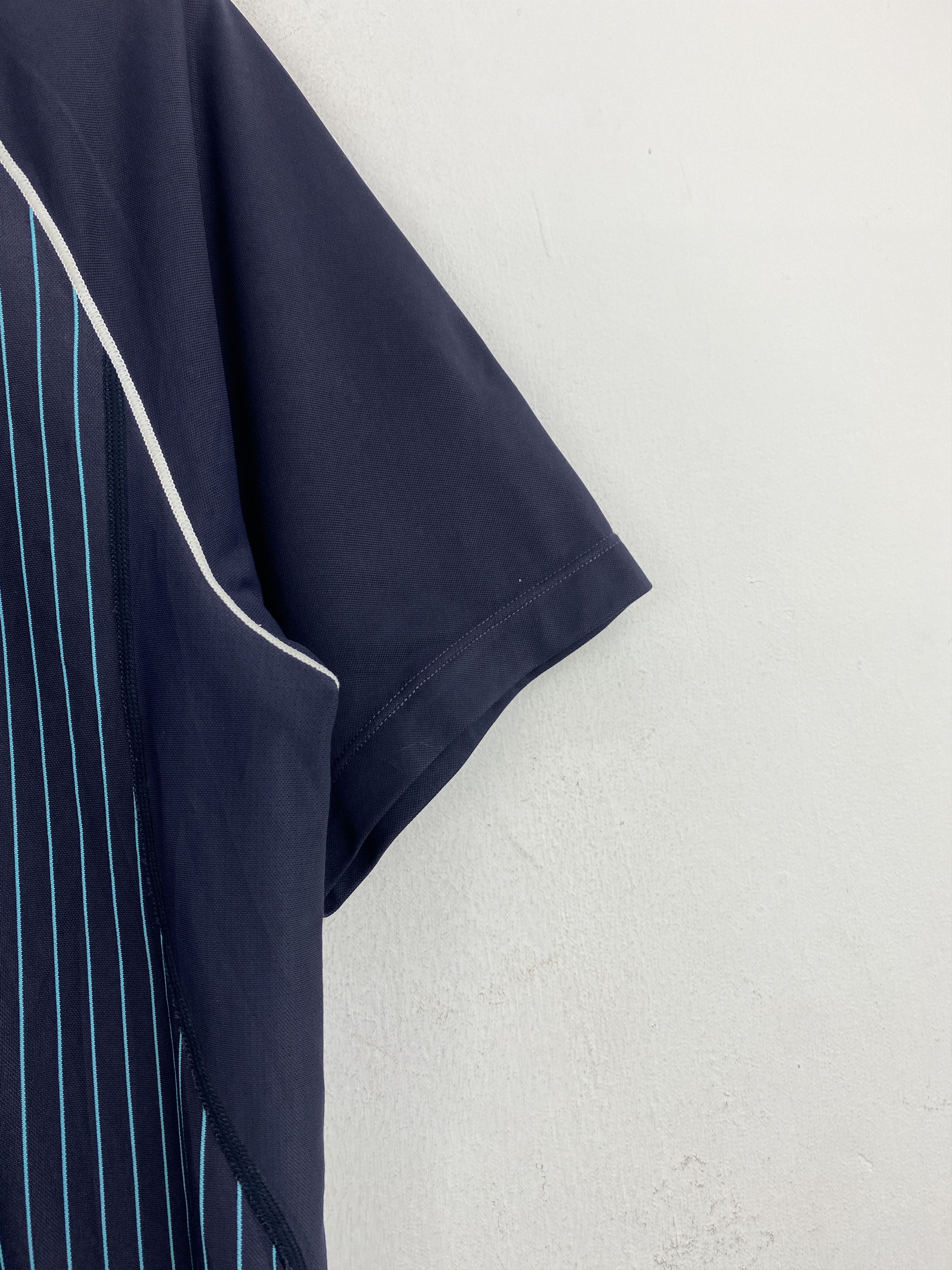 Uniqlo × Vintage Vintage Uniqlo Worker Half Zipper Striped Collar Tee TA0596 Size US L / EU 52-54 / 3 - 3 Thumbnail