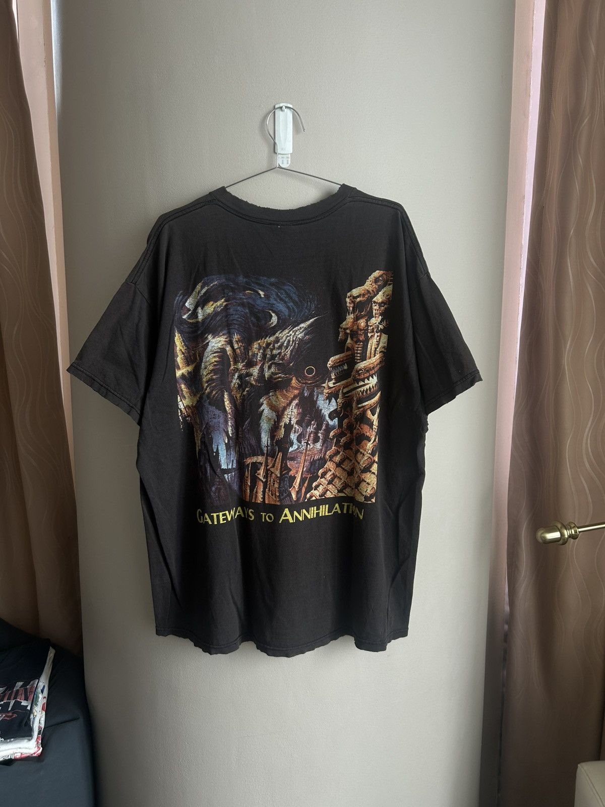 Band Tees Vintage Thrashed Morbid Angel Shirt Gateways To Annihilation Size US XL / EU 56 / 4 - 5 Thumbnail