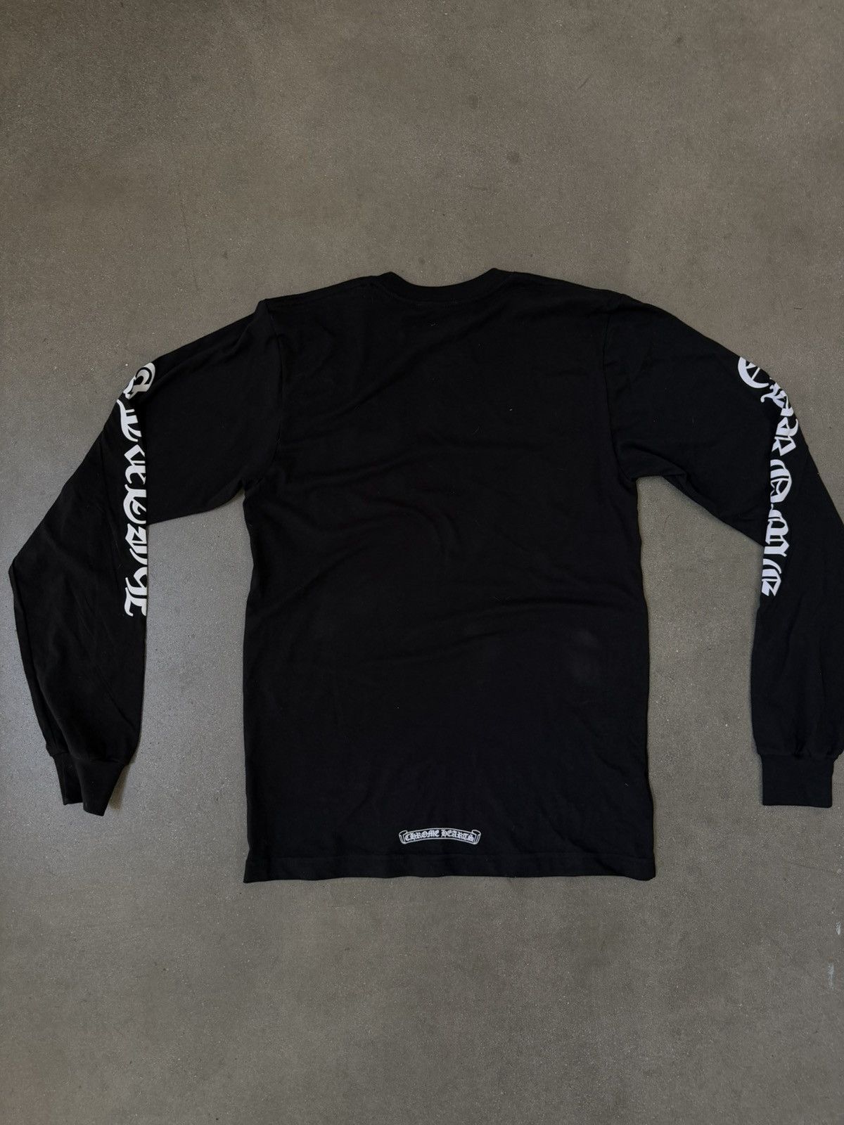 Chrome Hearts RARE! Chrome Hearts Script Neck Logo Long Sleeve T-Shirt Size US M / EU 48-50 / 2 - 3 Thumbnail
