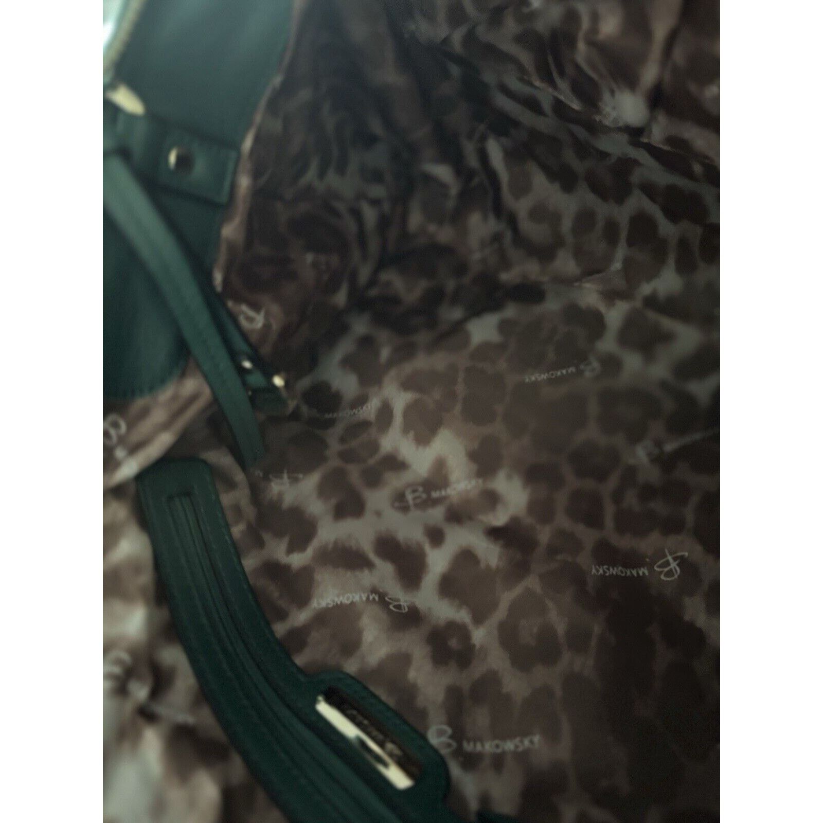 Other B Makowsky Green Lombard Crossbody Bag Leather MSRP $298 New Size ONE SIZE - 10 Thumbnail