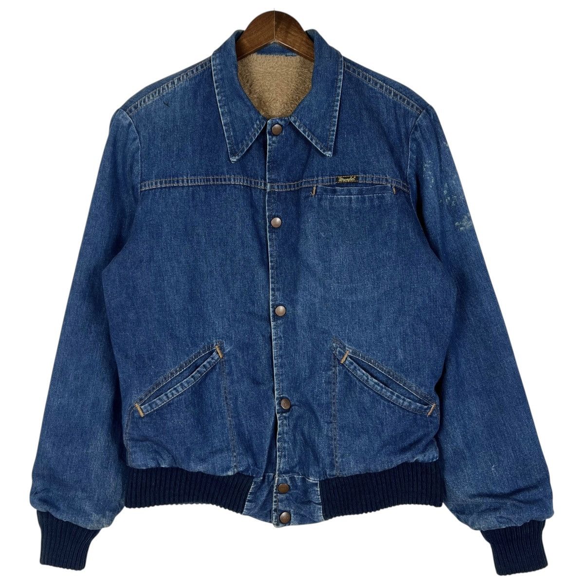 Wrangler 70s-80s Vintage Wrangler 229MJL Denim Bomber Jacket Size US M / EU 48-50 / 2 - 1 Thumbnail