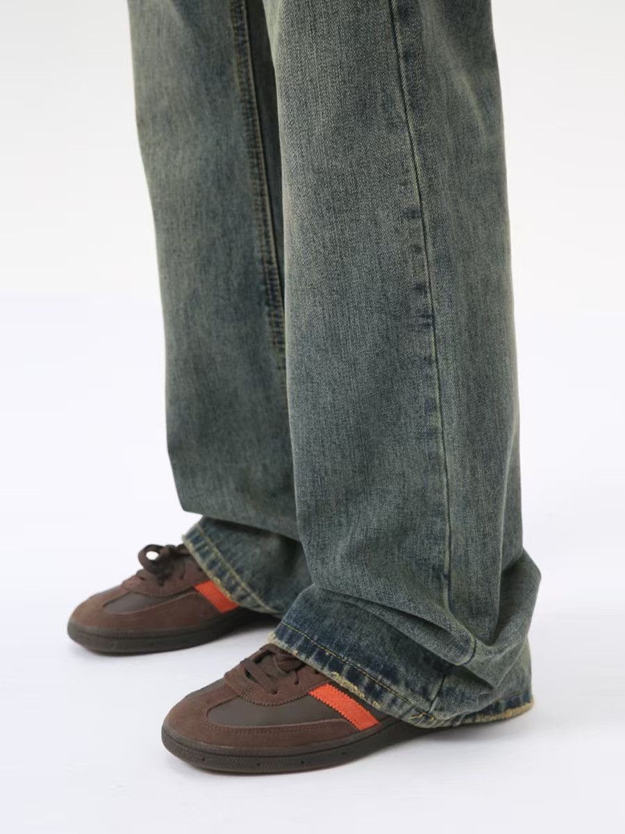 Japanese Brand × Jean Washed vintage loose micro flare jeans Size US 32 / EU 48 - 4 Thumbnail