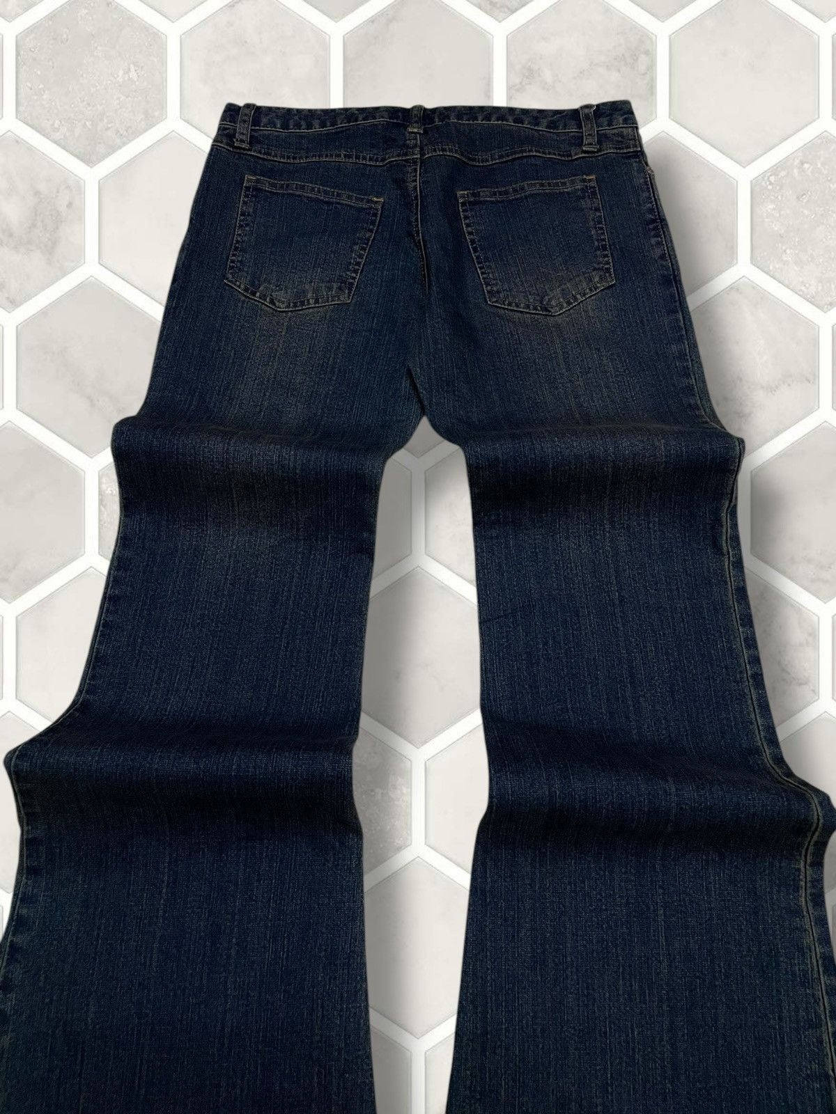 Hysteric Glamour Vintage 1990s Japan Designer Joueraux Echecs Flared Denim Size US 29 - 11 Thumbnail
