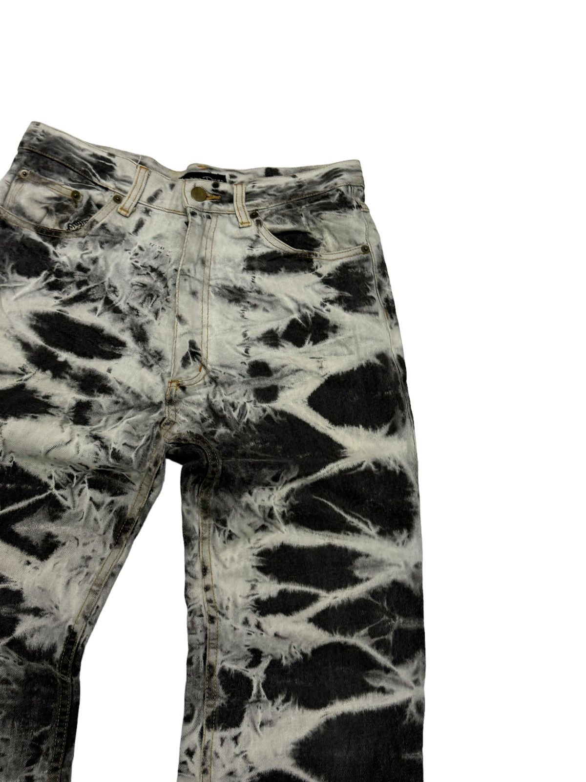 If Six Was Nine × Japanese Brand × Le Grande Bleu (L.G.B.) 2000s ARCHIVE FLARE SMOKE WASH DENIM Size US 28 / EU 44 - 5 Thumbnail