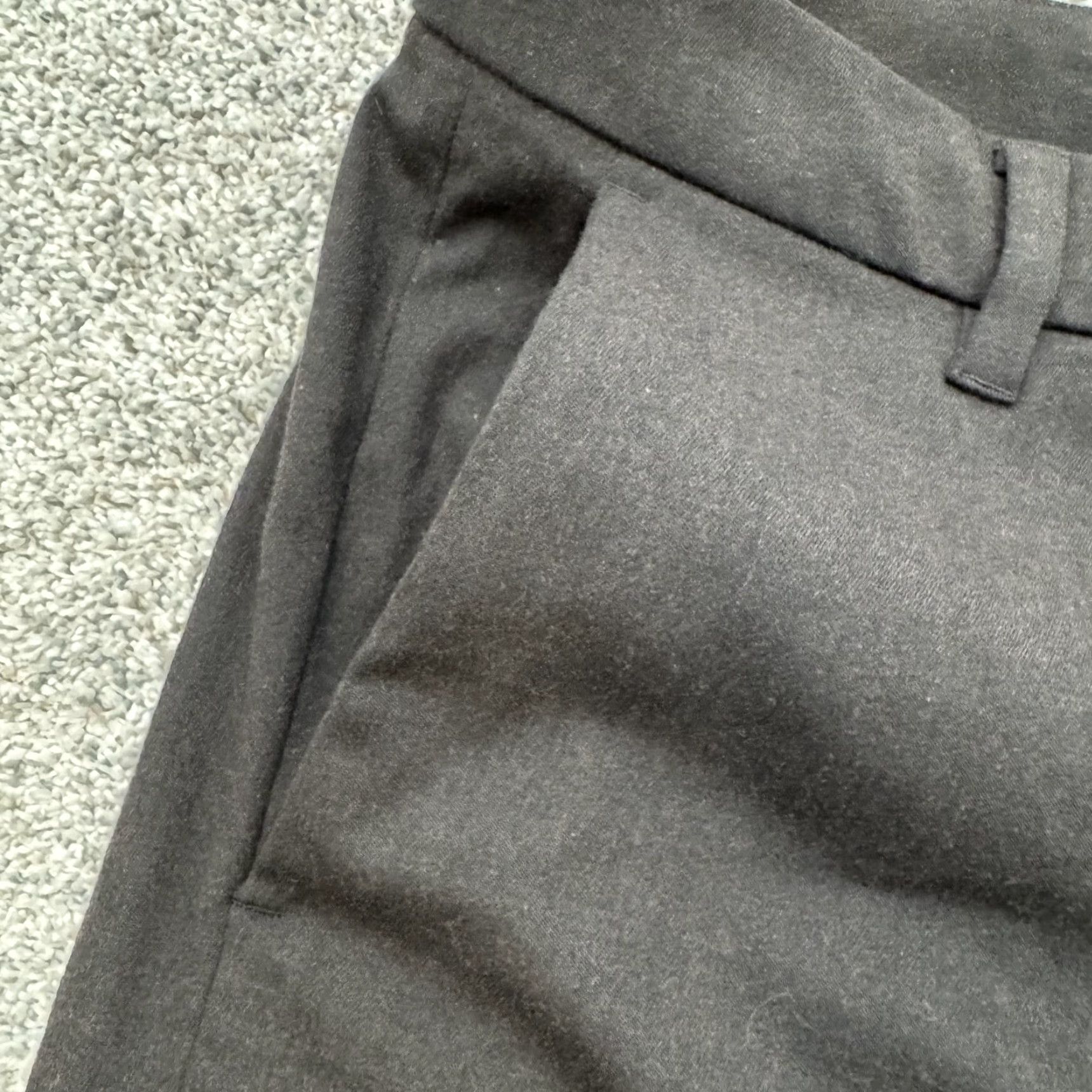 Lululemon Lululemon Mens Pants Slim Fit Black 33x31 Chino Flat Front Zip Pocket Tapered Inseam 31 Dress Travel Casual Business Golf Size US 33 - 3 Thumbnail