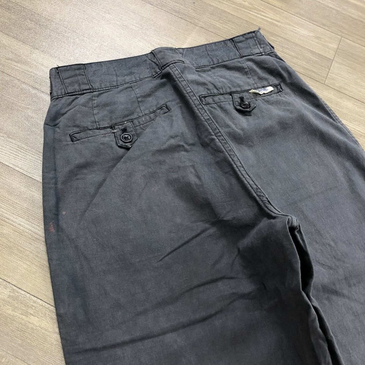 Comme des Garcons × Comme des Garcons Homme × Faded Glory 🇯🇵1980s Comme des Garcons Homme CDG Faded Trousers Work Pants Size US 26 / EU 42 - 21 Thumbnail