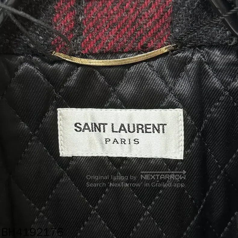 Saint Laurent Paris Saint Laurent Paris size 40 Black and Red Plaid Zip-Up Jac Size M / US 6-8 / IT 42-44 - 5 Thumbnail