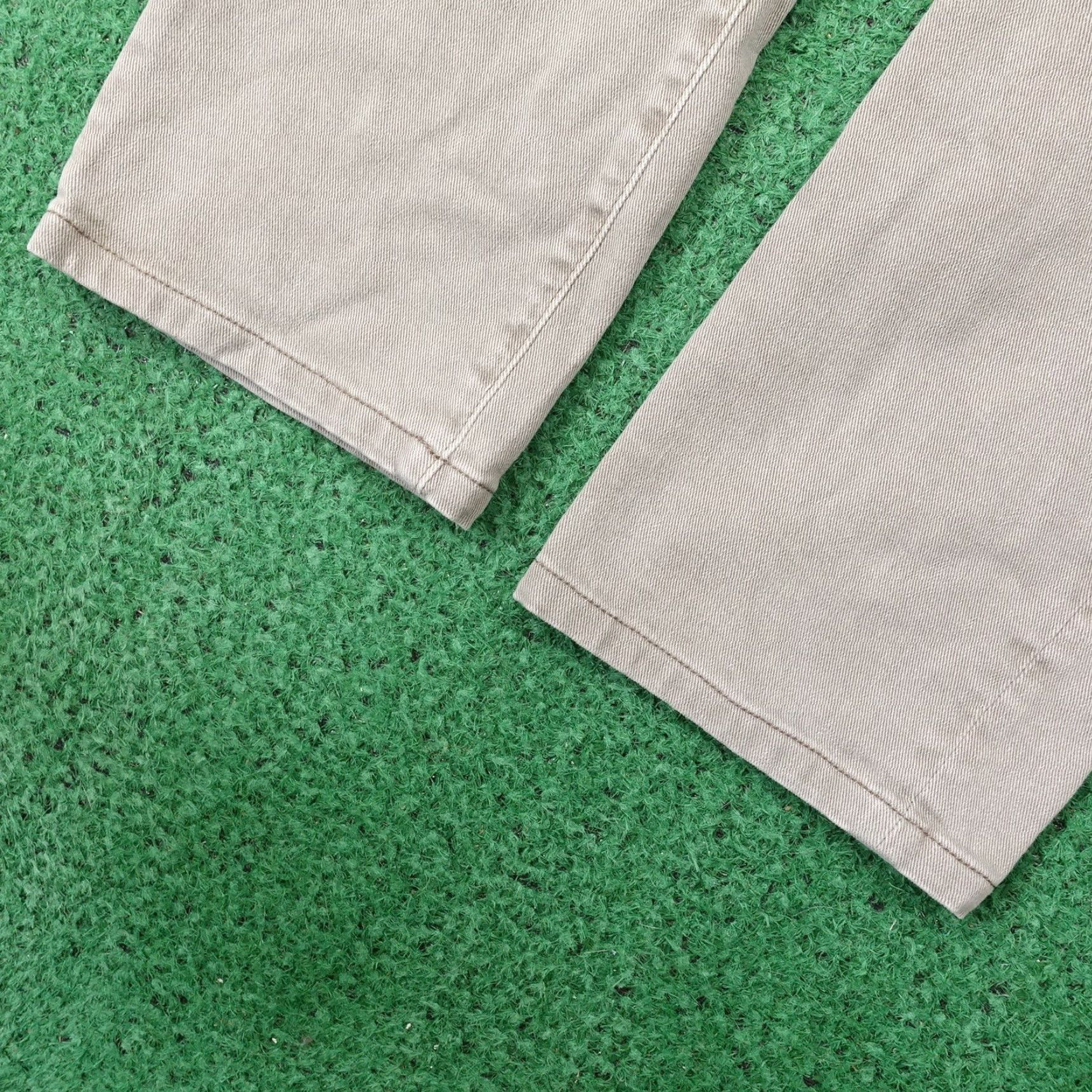 Denime AG Adriano Goldschmied Jeans Mens 32x29 Beige Everett Straight Denim Size US 32 / EU 48 - 4 Thumbnail