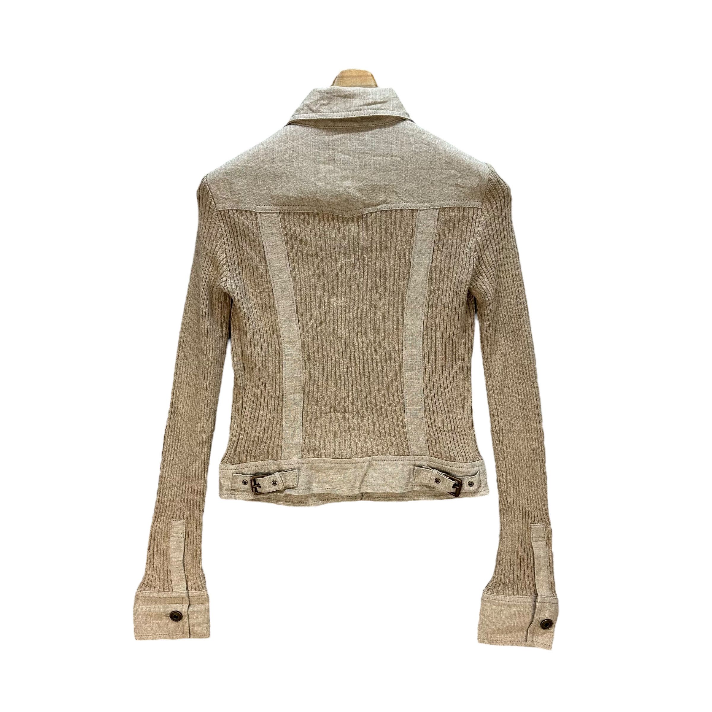 Japanese Brand FRAGILE Knitted Button Crop Shirt Jacket #1499-A62 Size S / US 4 / IT 40 - 11 Thumbnail