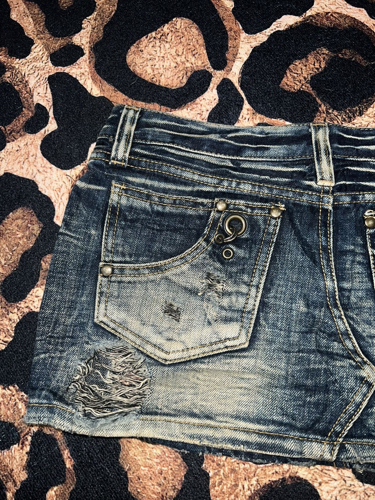 Japanese Brand Rare D.i.a. Gyaru denim micro skirt 💖 Size 26" / US 2 / IT 38 - 10 Thumbnail