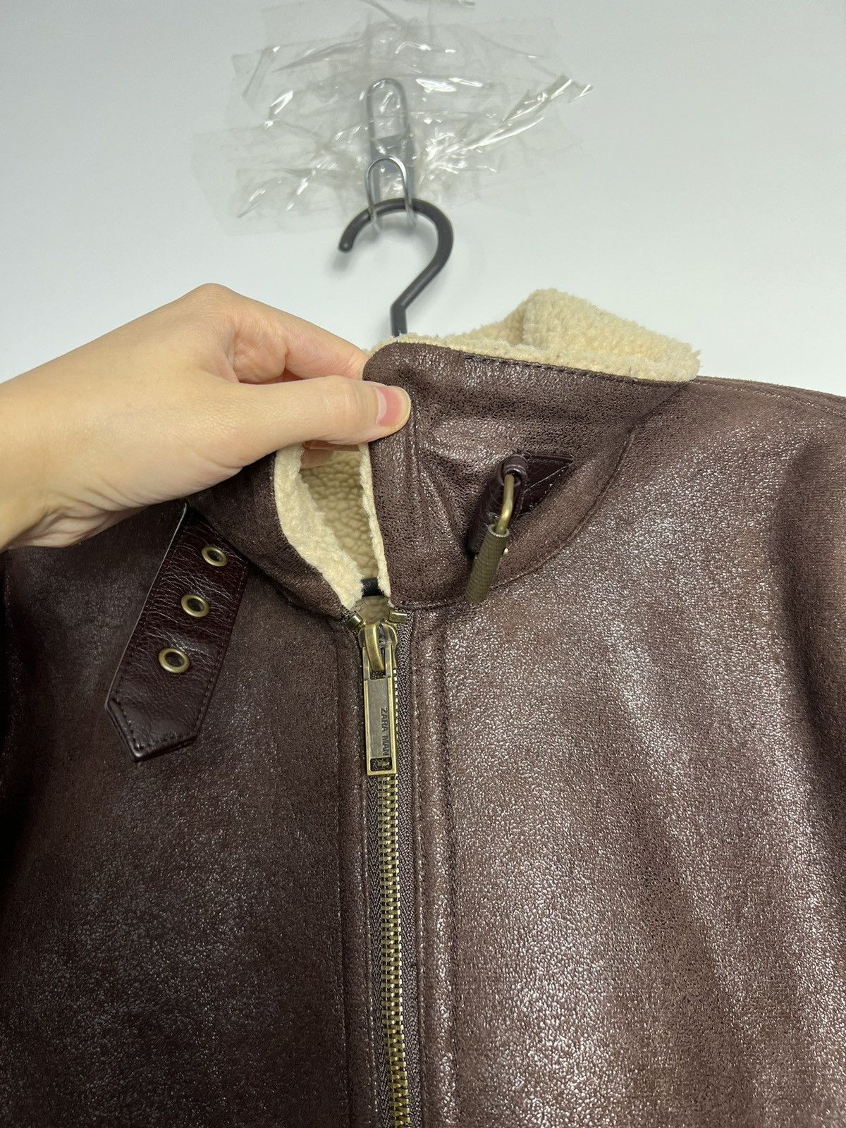 Zara Jacket Zara Man fur collar flying brown great Size US L / EU 52-54 / 3 - 7 Thumbnail