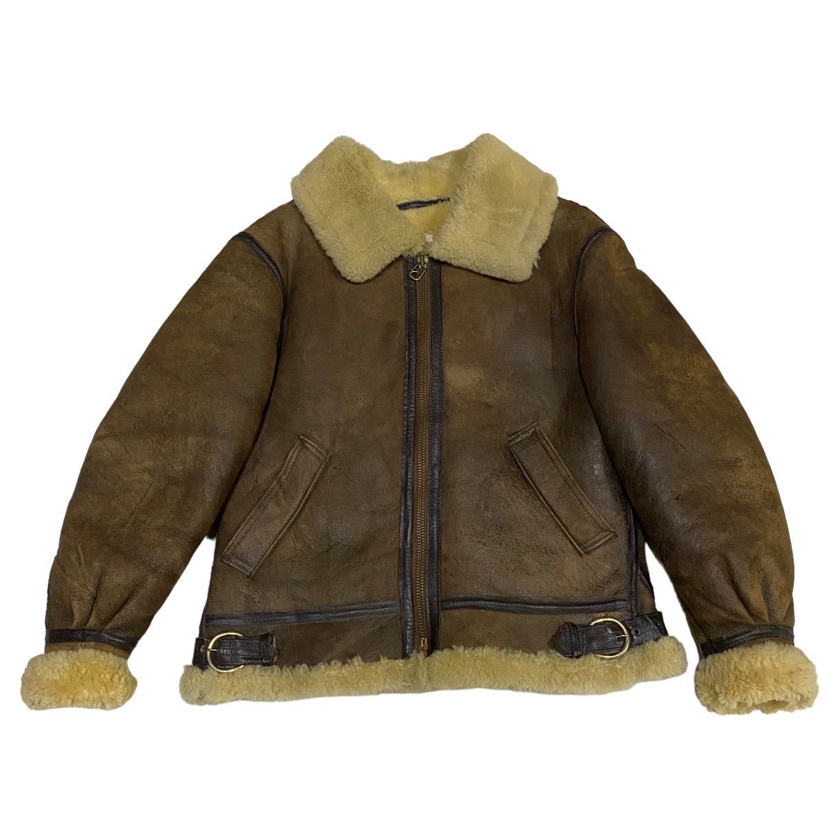 Japanese Brand B3 Orchard Motorcycles Sheepskin Made in USA Size US M / EU 48-50 / 2 - 5 Thumbnail