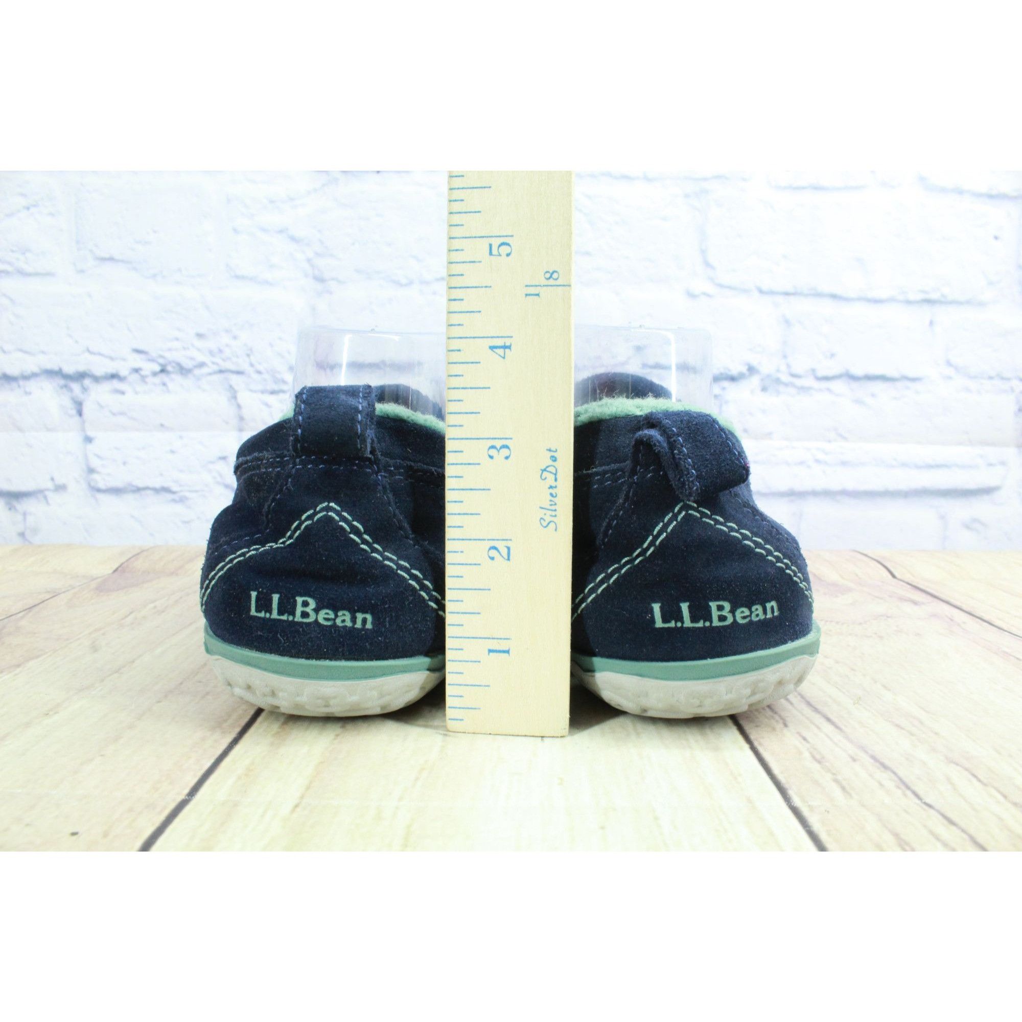 L.L. Bean LL Bean Blue Suede Fleece Lined Moccasins Size US 10 / IT 40 - 6 Thumbnail