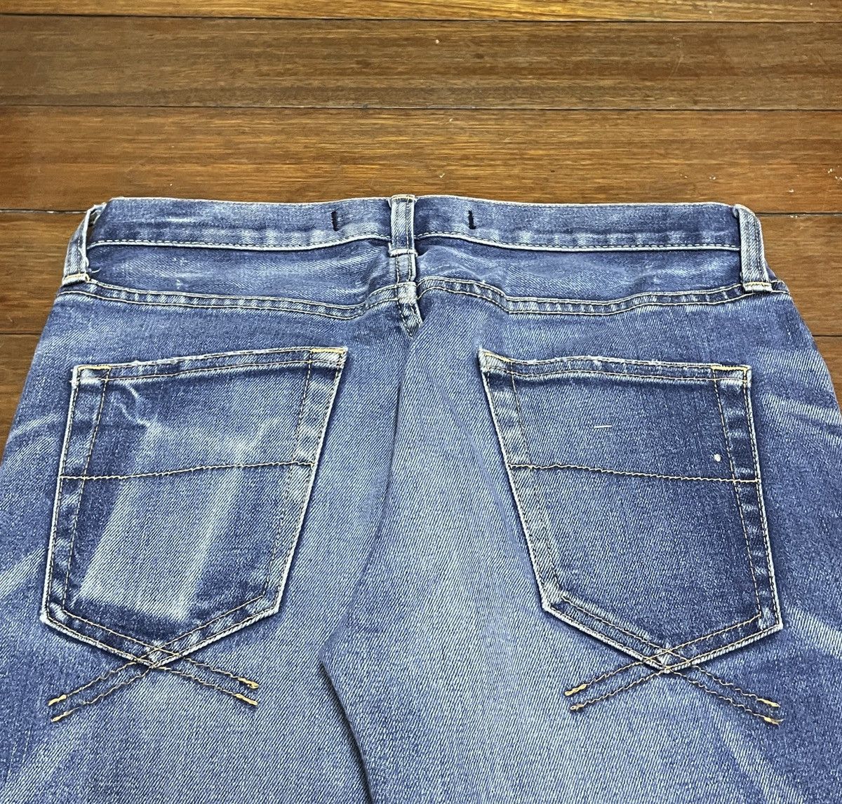 14th Addiction Very Rare Vintage Miharayasuhiro Distressed Jeans 2000s Size US 29 - 4 Thumbnail