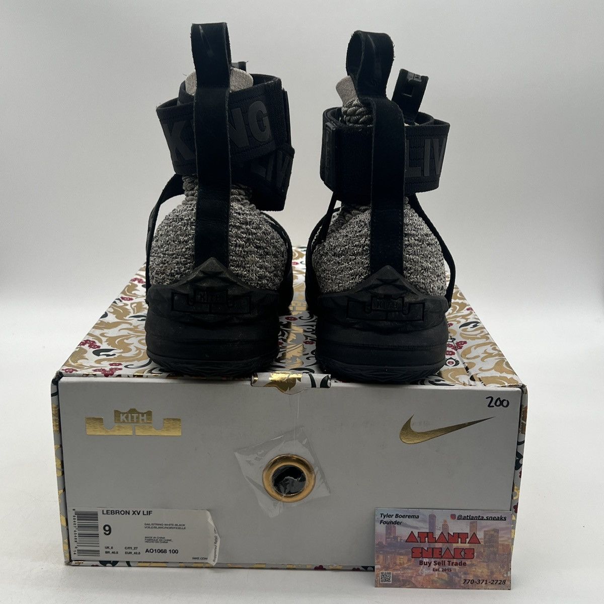 Nike Kith x lebron Lifestyle 15 concrete Size US 9 / EU 42 - 3 Thumbnail
