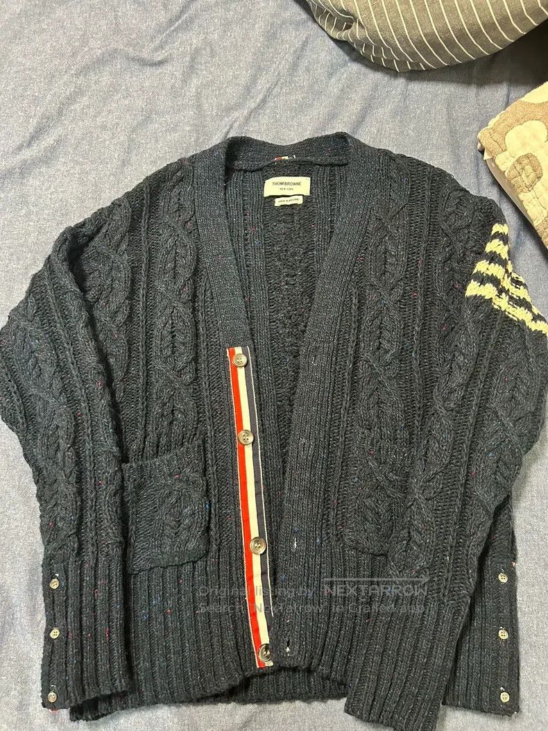 Thom Browne Thom Browne Mohair wool textured sweater Size US M / EU 48-50 / 2 - 1 Thumbnail