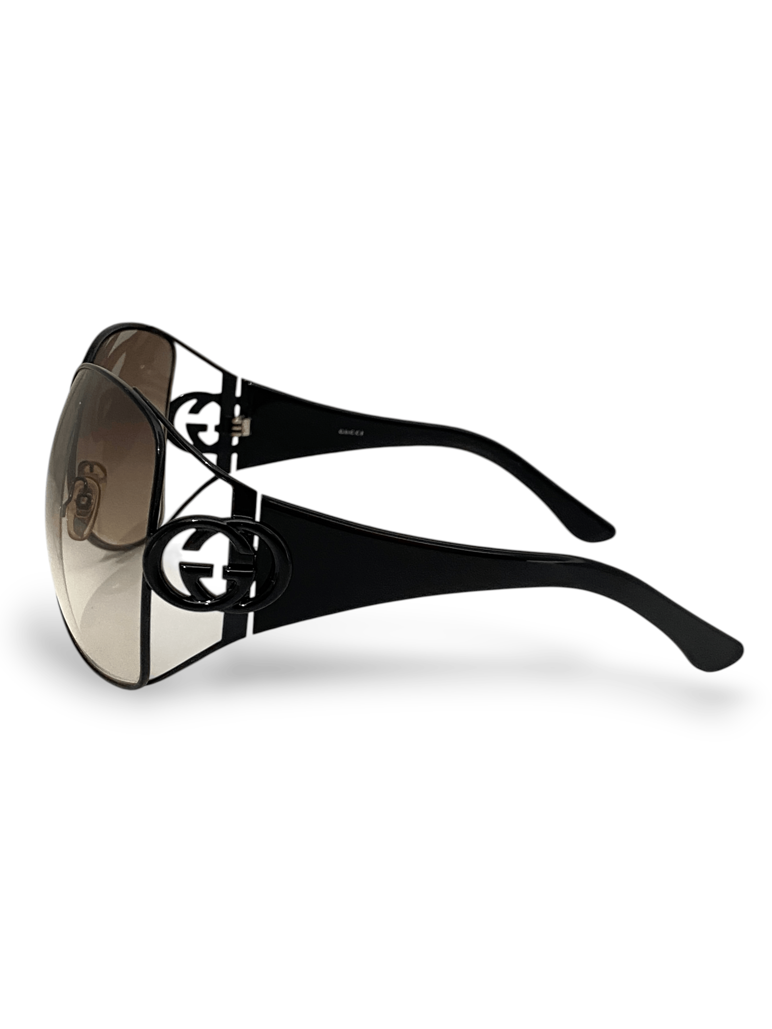 Gucci Gucci x Tom Ford GG Logo Black Oversized Sunglasses Y2K Size ONE SIZE - 6 Thumbnail